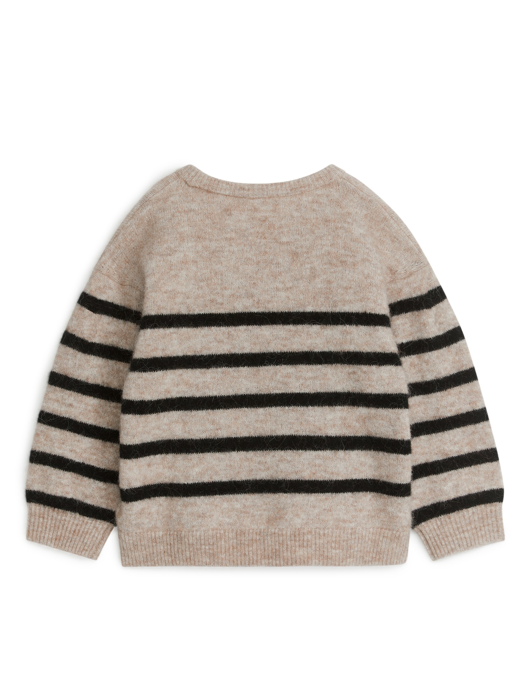 Tröja i alpacka och ull - Beige/svart - Regular fit - Children - StillMedia/DescriptiveStillLife - 3