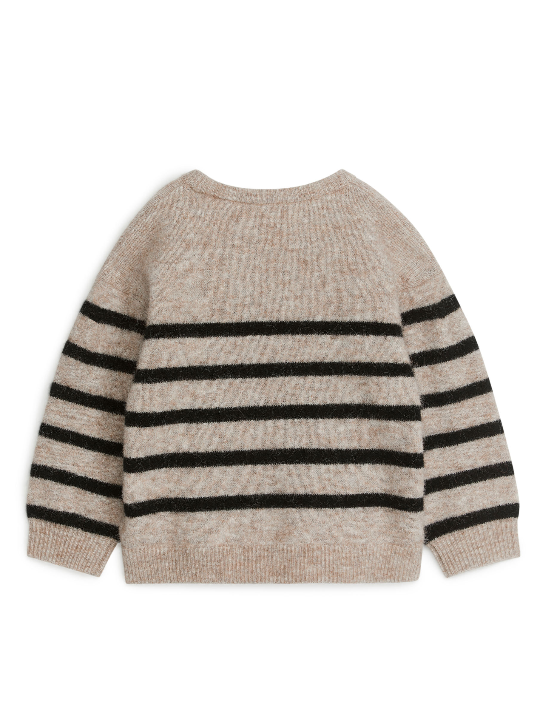Relaxed Alpaca-Wool Blend Jumper - Beige/Black - Regular fit - Children - StillMedia/DescriptiveStillLife - 3