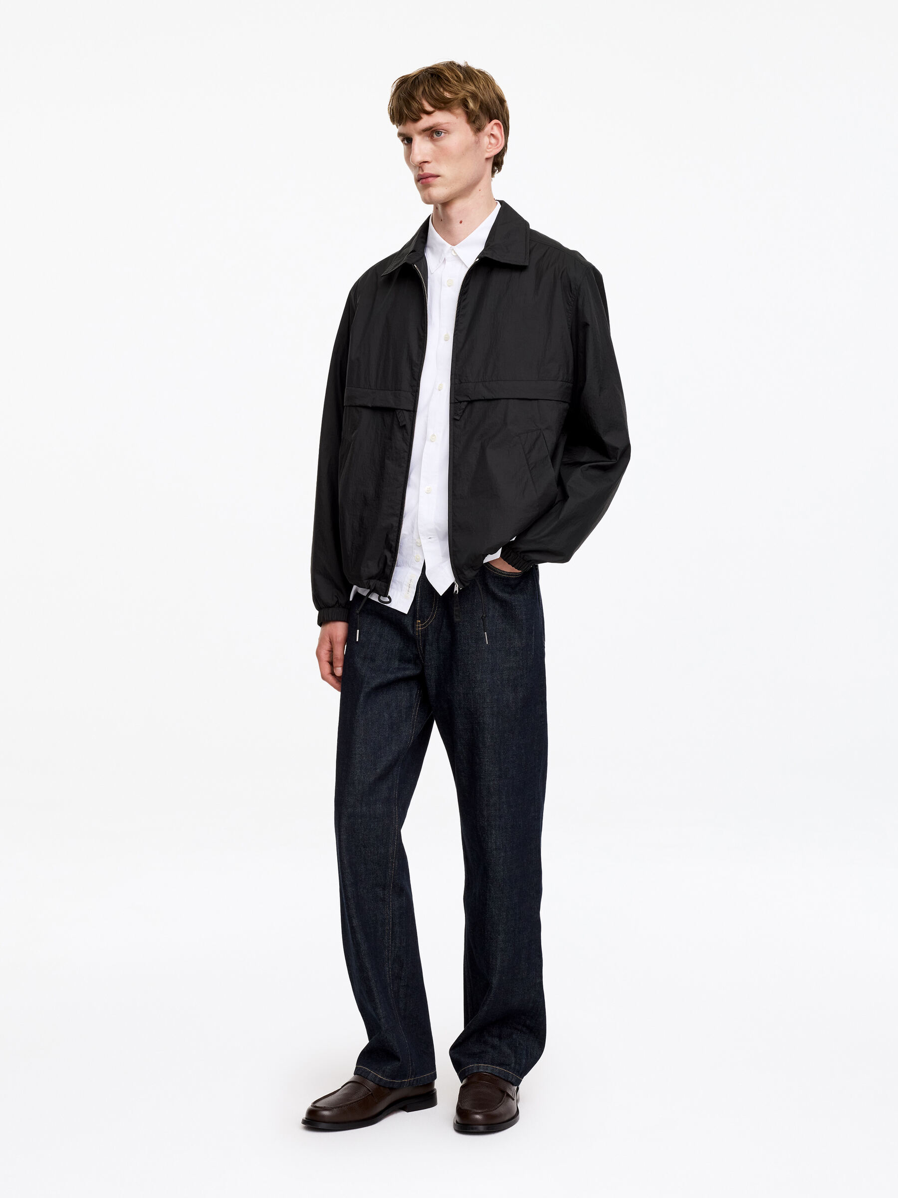 Nylon Windbreaker - Black - Regular fit - Men - StillMedia/Lookbook - 3