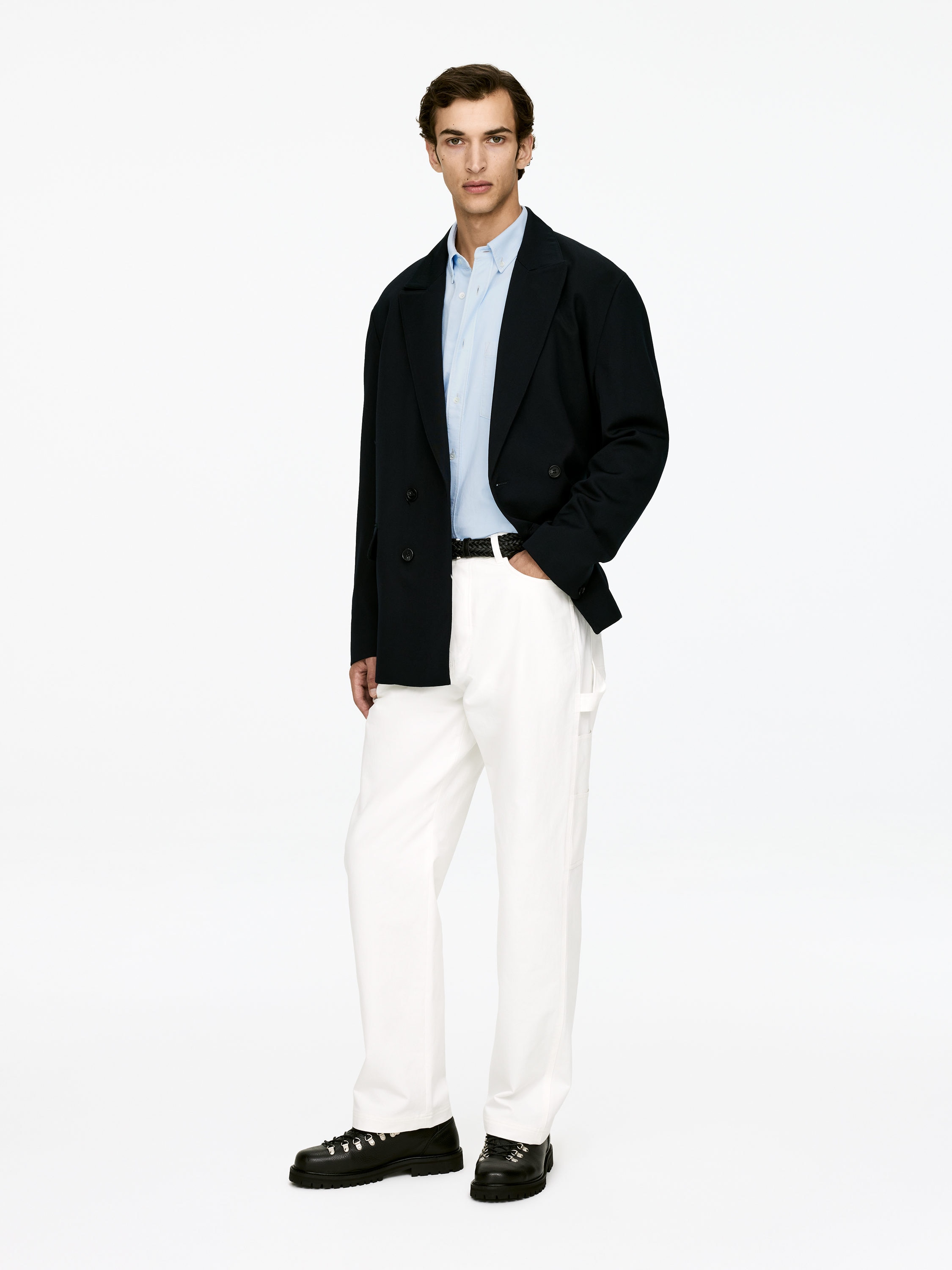 Lockeres Oxford-Hemd - Hellblau - Loose Fit - Herren - StillMedia/Lookbook - 3