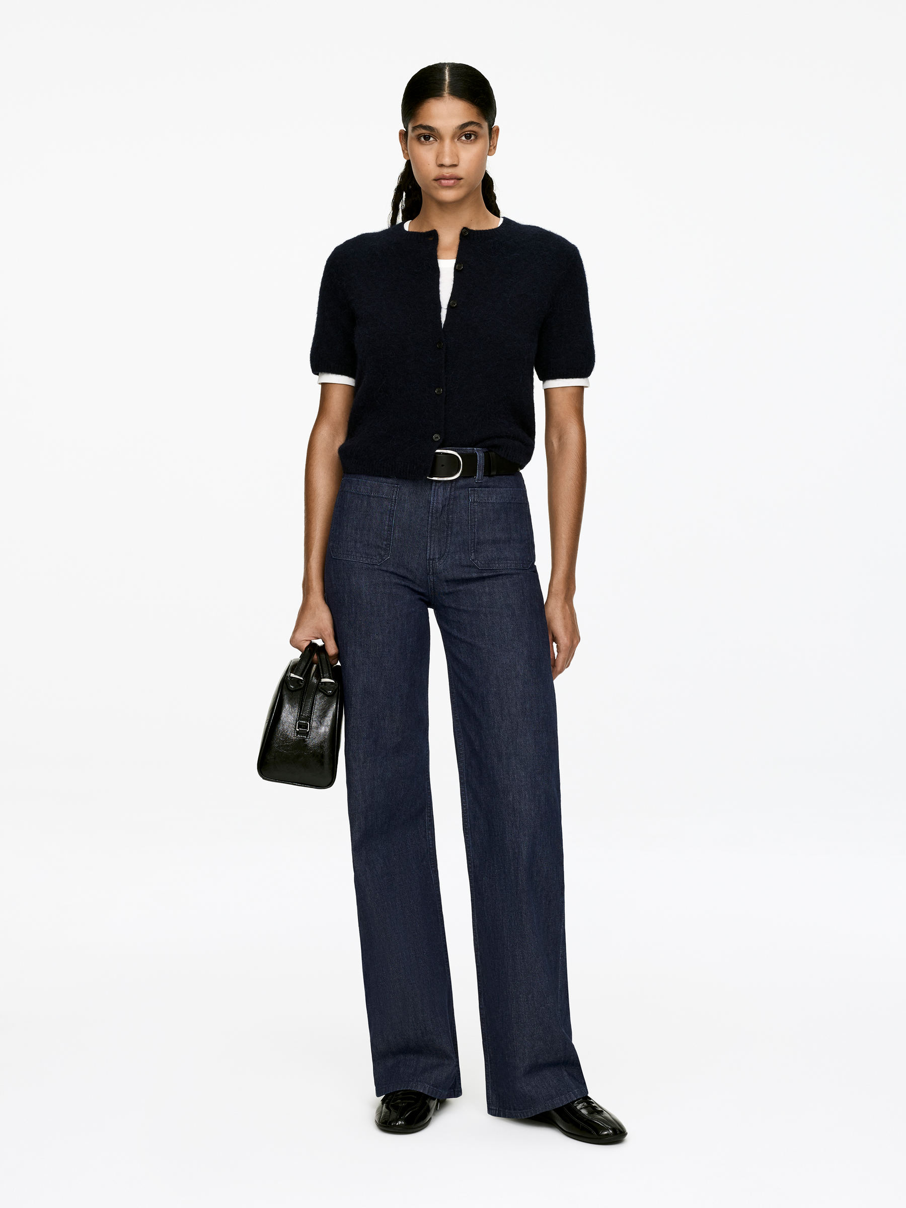 LUPINE Flared Jeans-#2E3036-16756