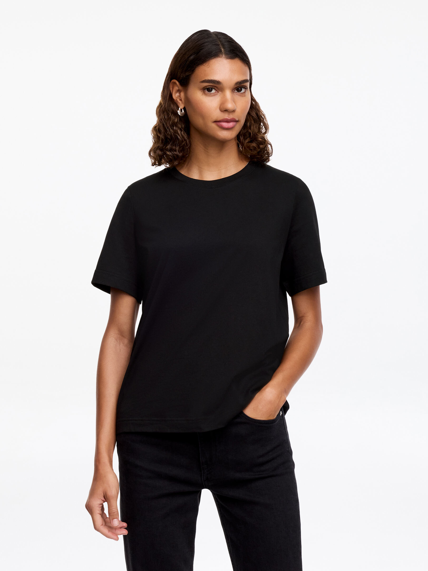 Signature-T-Shirt - Schwarz - Regular Fit - Damen - StillMedia/Lookbook - 61