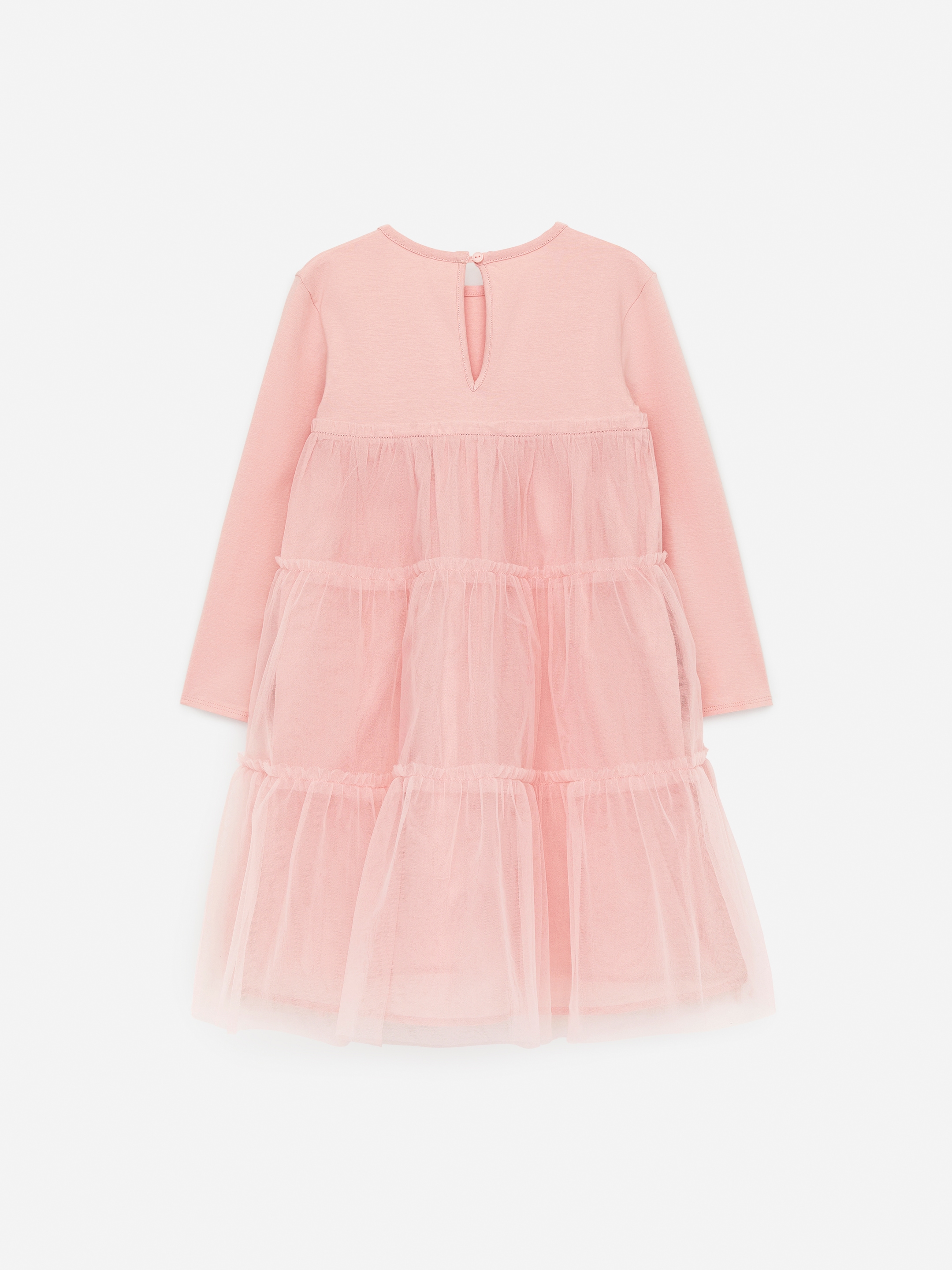 Long-Sleeve Tulle Dress - Pink - Oversized - Children - StillMedia/DescriptiveStillLife - 3