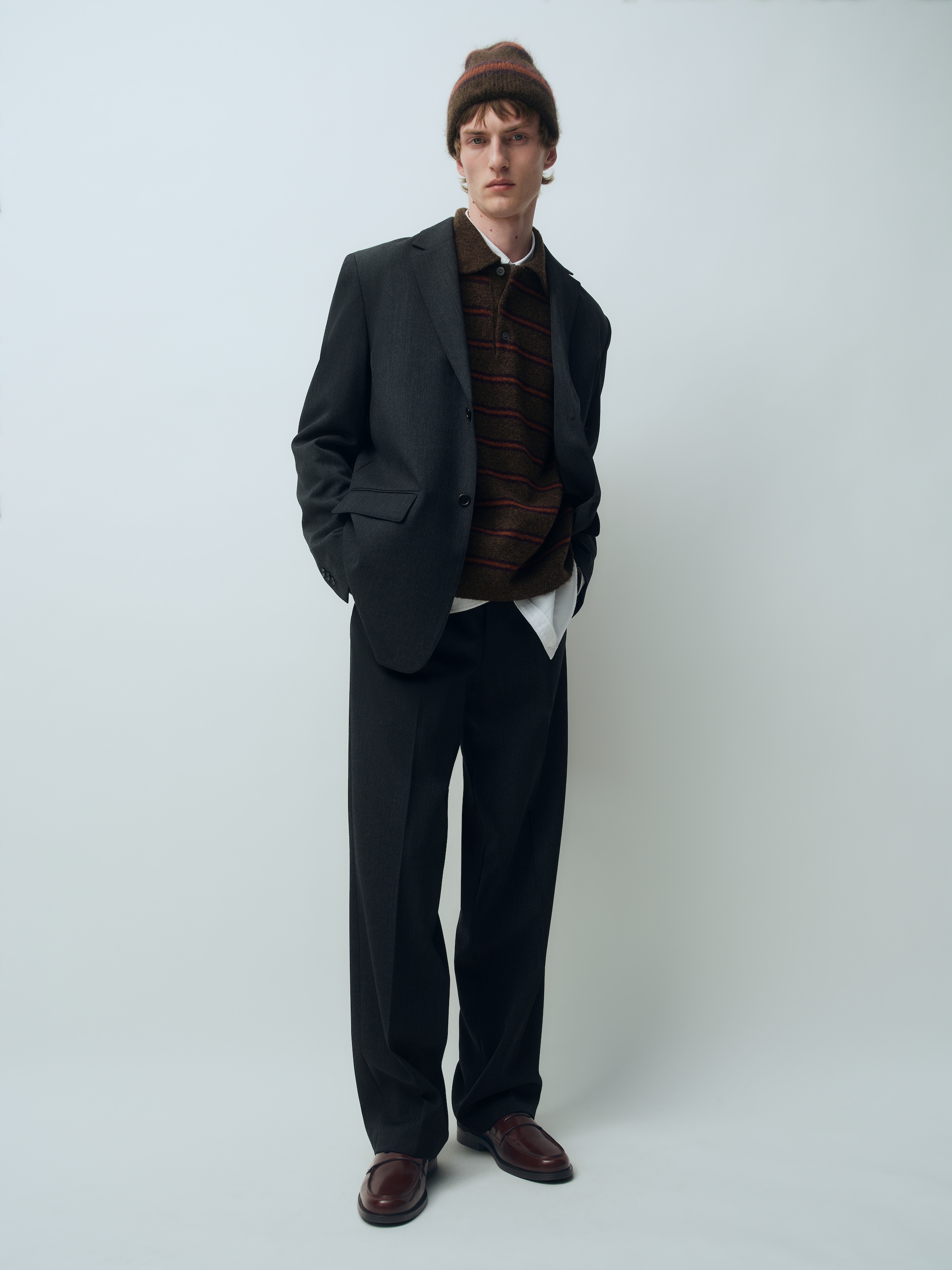 Blazer in lana - Grigio scuro - Relaxed fit - men - StillMedia/Environmental - 1