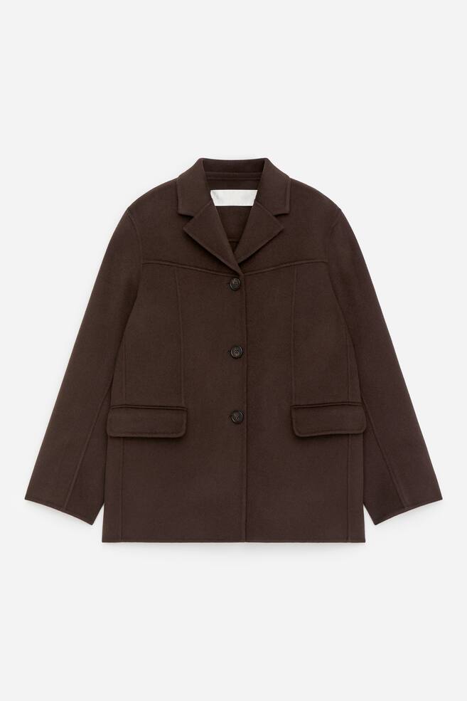 Doublé Wool-Blend Blazer - Brown - 1
