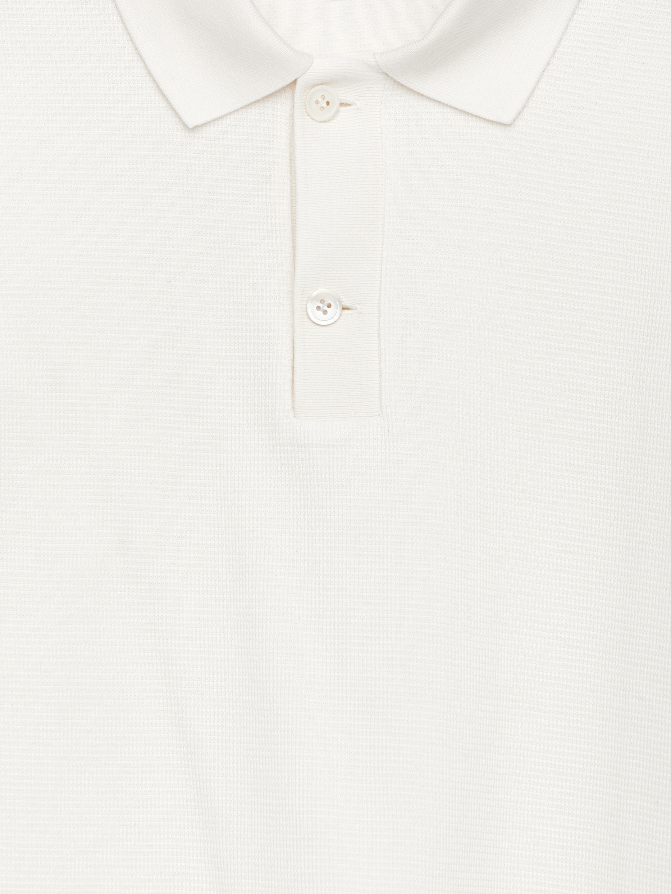 Textured Polo Shirt - Off White - Relaxed fit - Men - StillMedia/DescriptiveDetail - 2