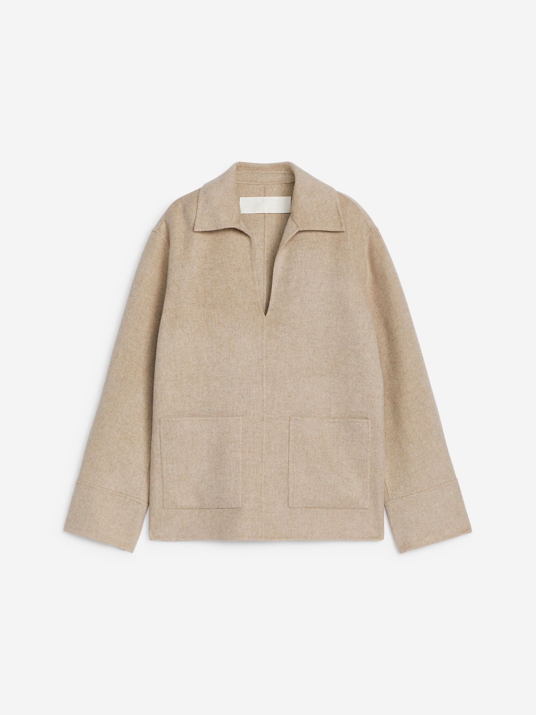 Double-Face Popover Shirt - Beige - Regular fit - Women - StillMedia/DescriptiveStillLife - 2