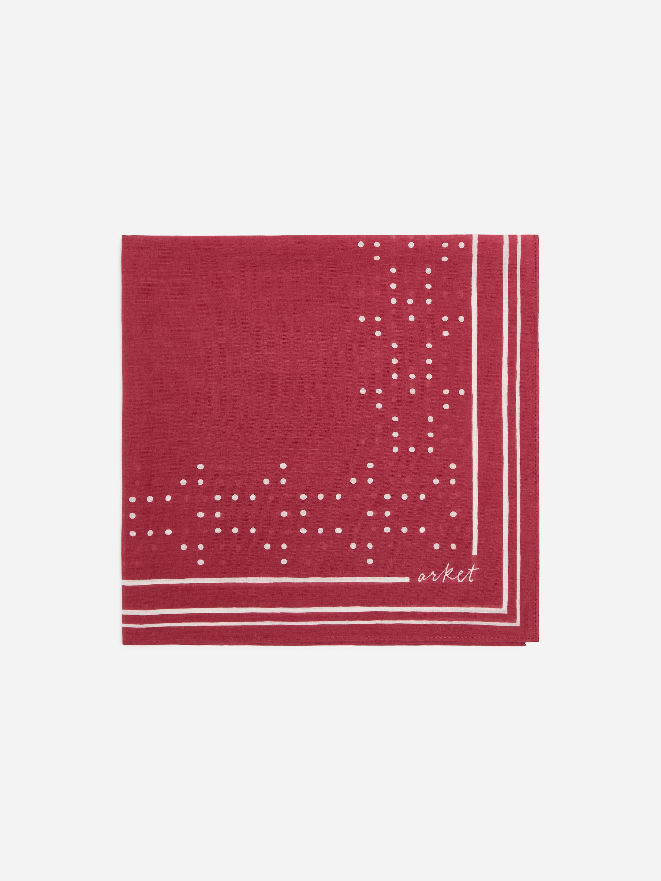 Bandana aus Baumwolle - Rot/Weiß - Herren - StillMedia/DescriptiveStillLife - 3
