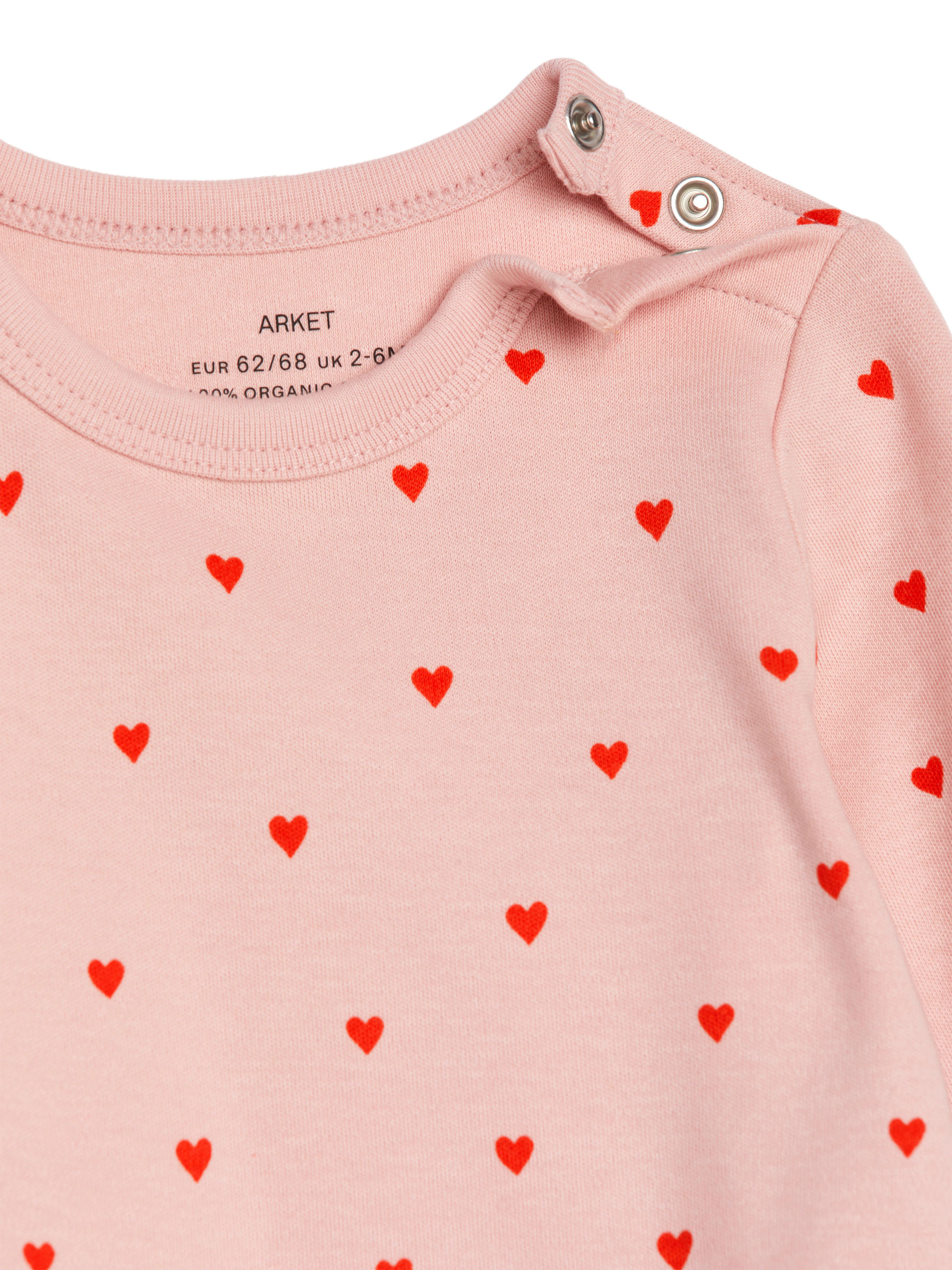 Long-Sleeve Bodysuit - Pink/Hearts - Regular fit - Children - StillMedia/DescriptiveDetail - 1