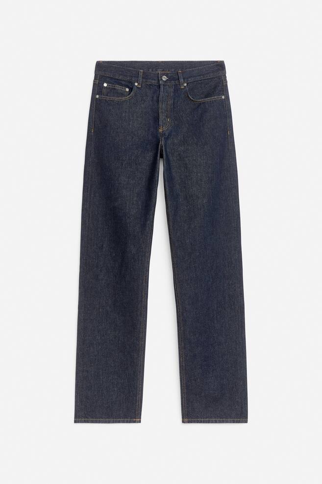 OCEAN Loose Straight Jeans - Dark Blue/Grey/Blue/Black/Ecru/Blue - 1