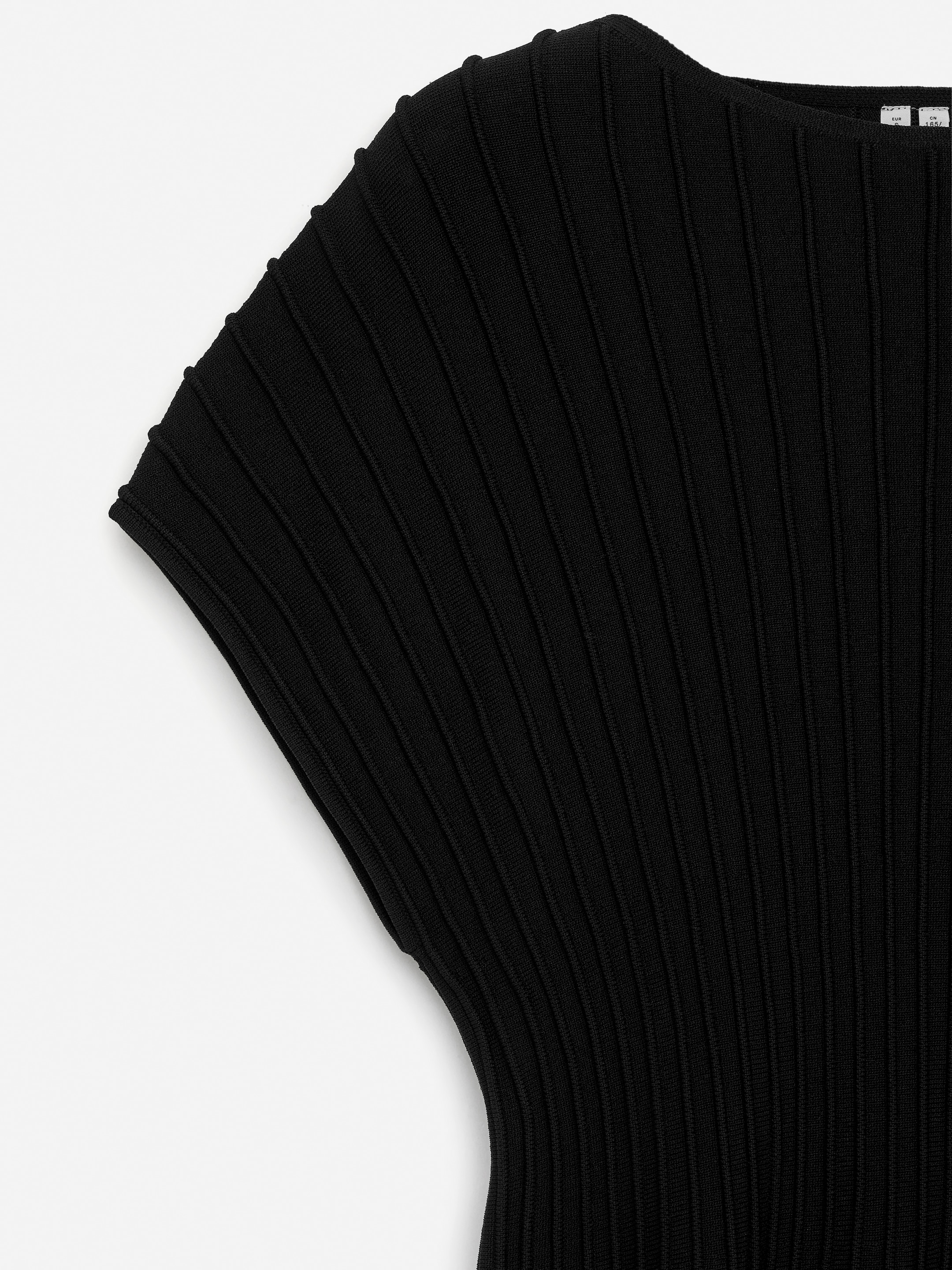 Ver imagen más grande: Top peplum de punto fino - Negro - MUJER | H&M ES 6