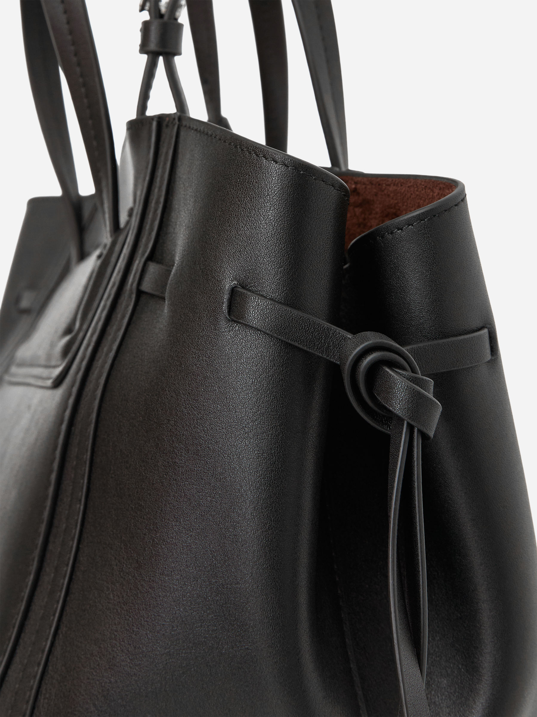 Leather Tote Bag - Black - Women - StillMedia/DescriptiveDetail - 1