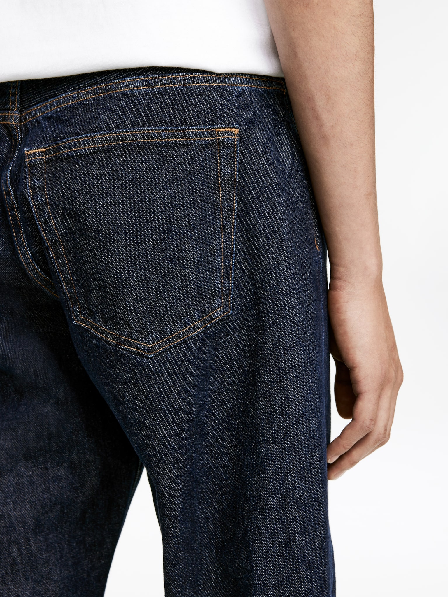 OCEAN Loose Straight Jeans - Dark Blue/Mid Blue/Blue/Black/Dark Blue/Ecru/Blue - 6