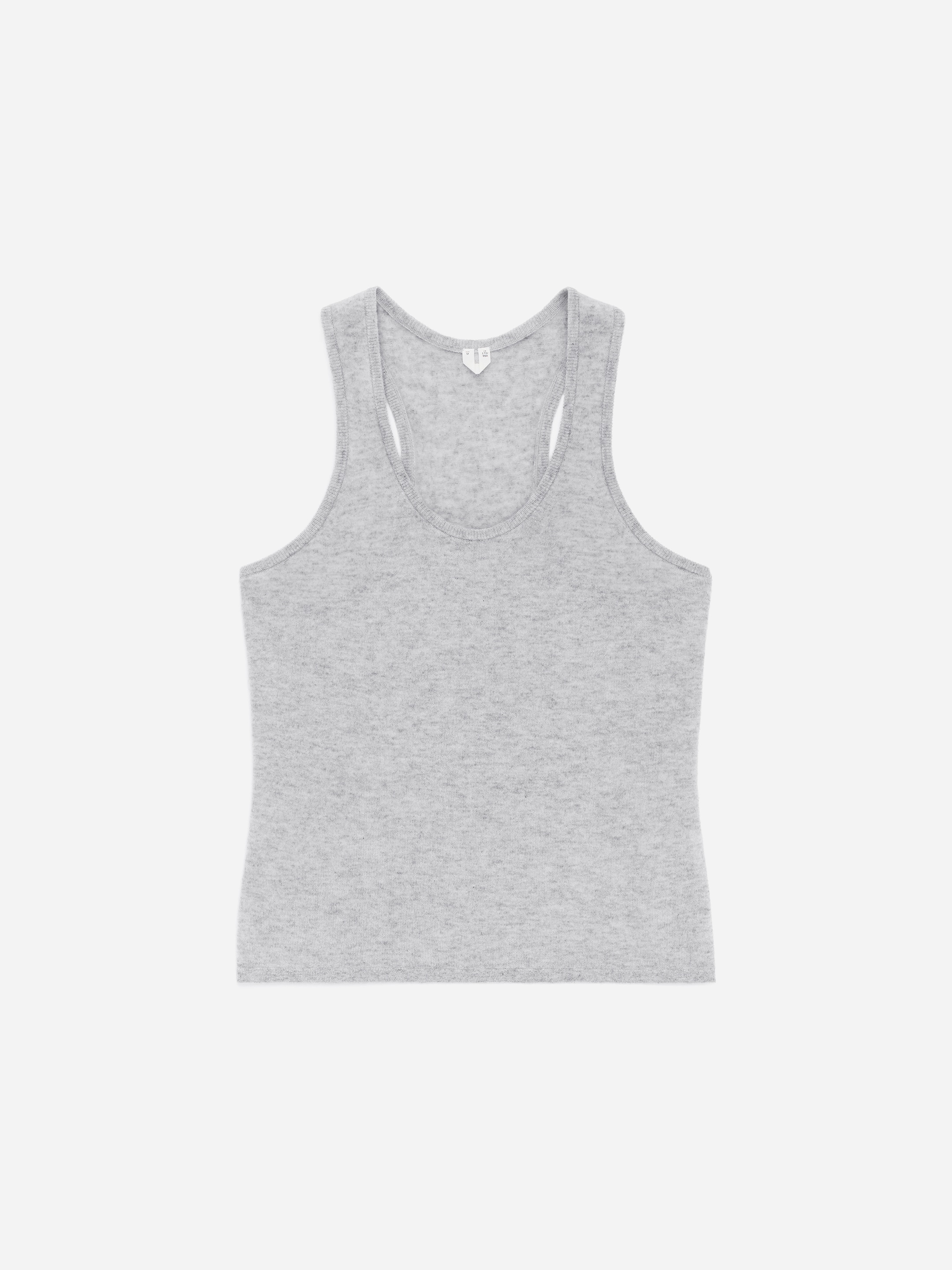 Pure Cashmere Tank Top - Light Grey - Regular fit - Women - StillMedia/DescriptiveStillLife - 1