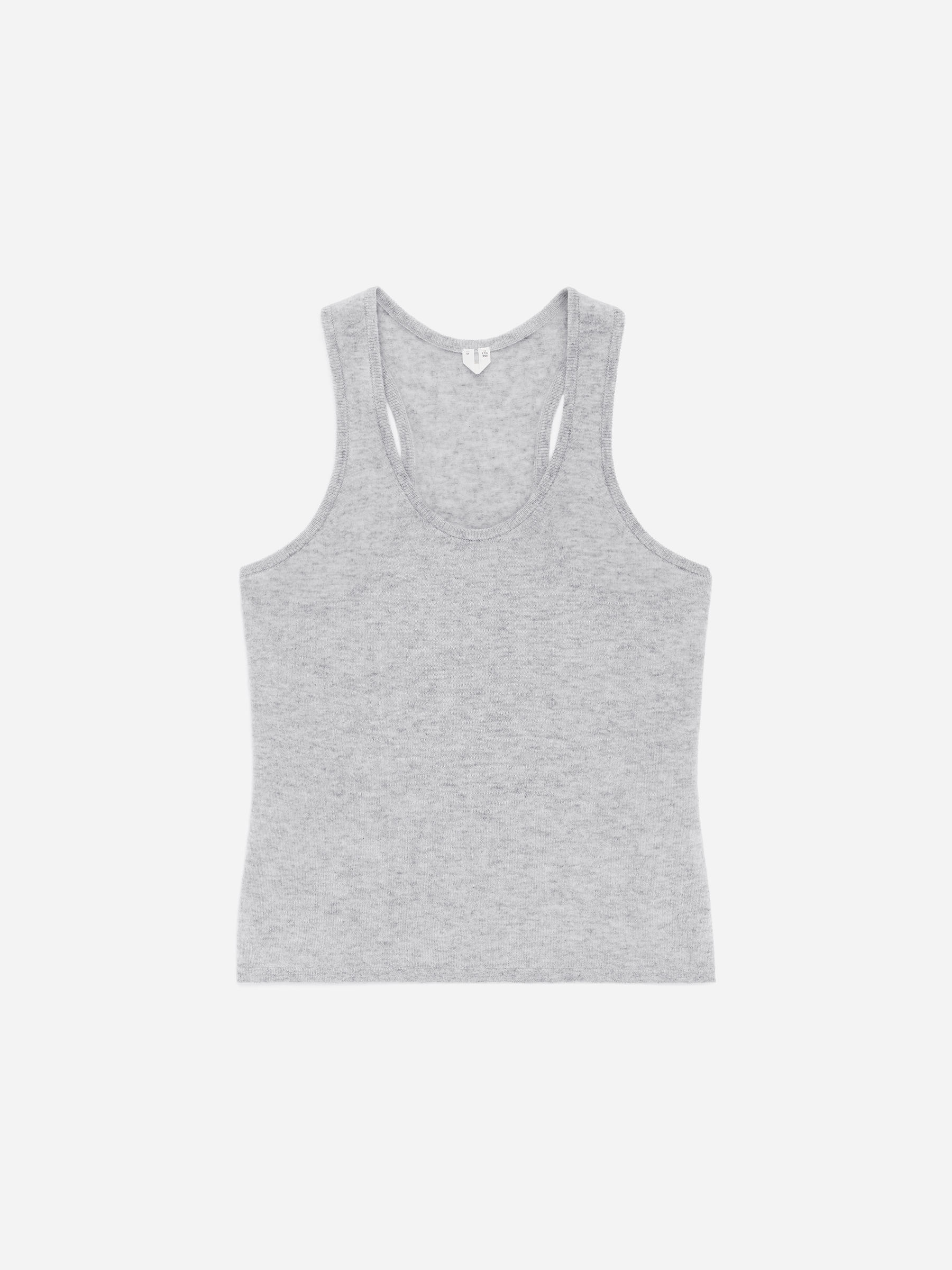 Pure Cashmere Tank Top - Light Grey - Regular fit - Women - StillMedia/DescriptiveStillLife - 1