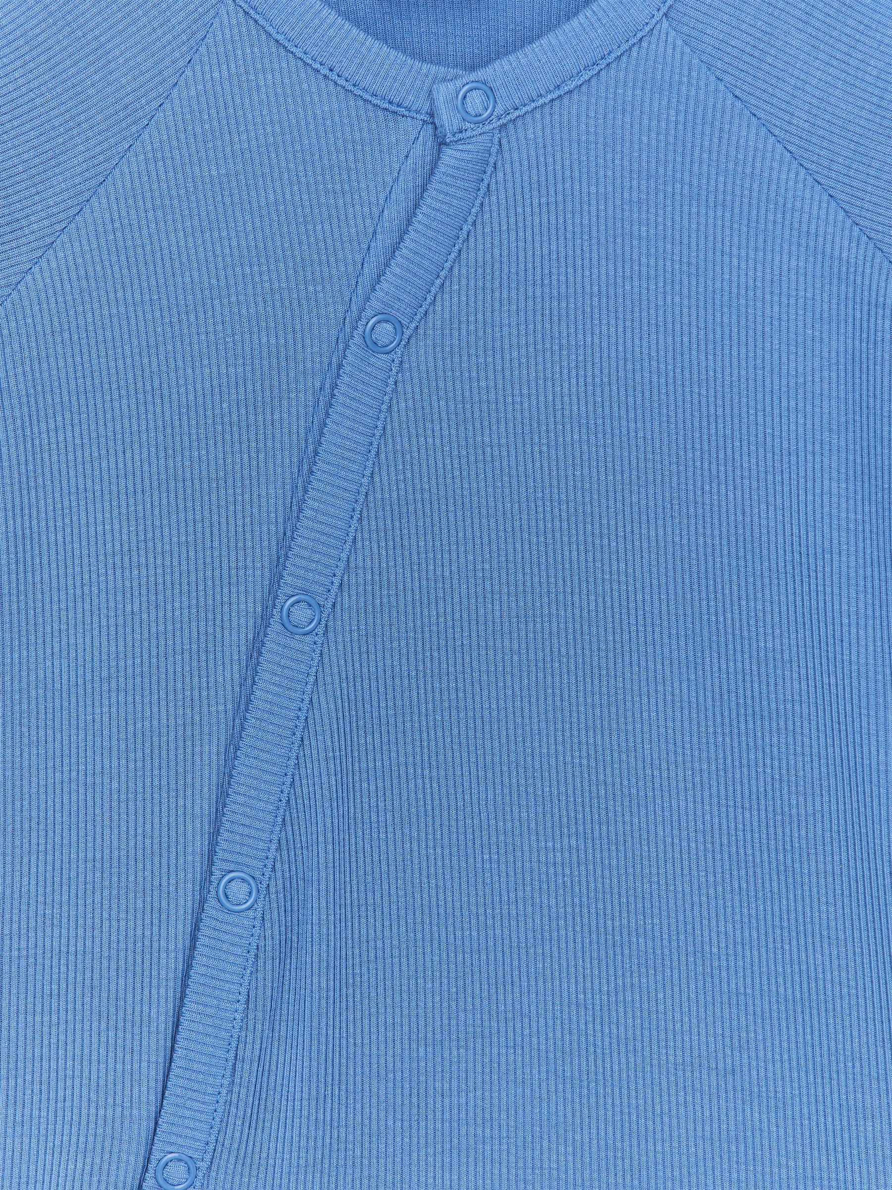 Newborn Smooth Rib Pyjama - Blue - Regular fit - Children - StillMedia/DescriptiveDetail - 3
