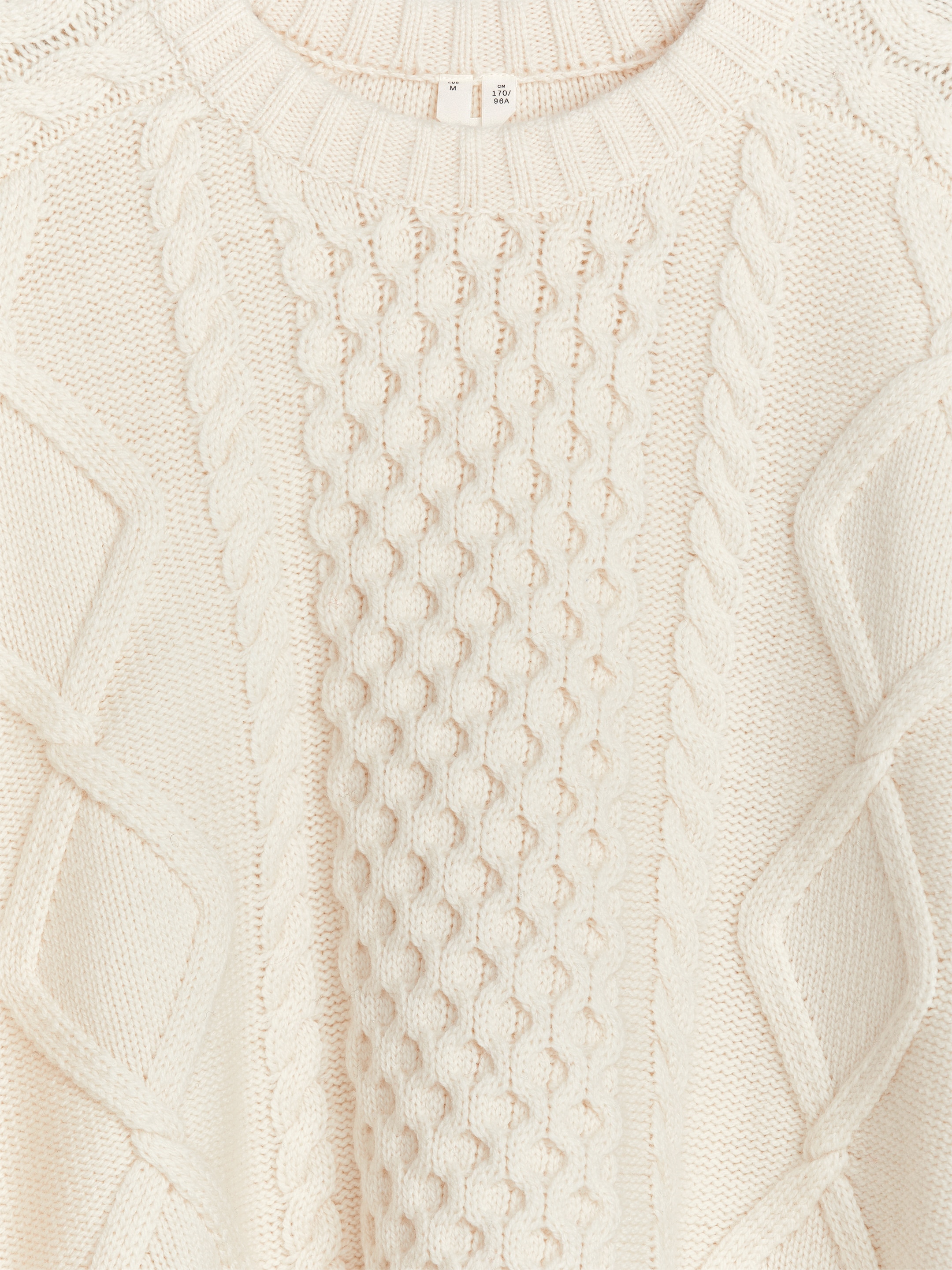 Zopfstrickpullover aus Wolle - Cremeweiß - Relaxed Fit - Damen - StillMedia/DescriptiveDetail - 2