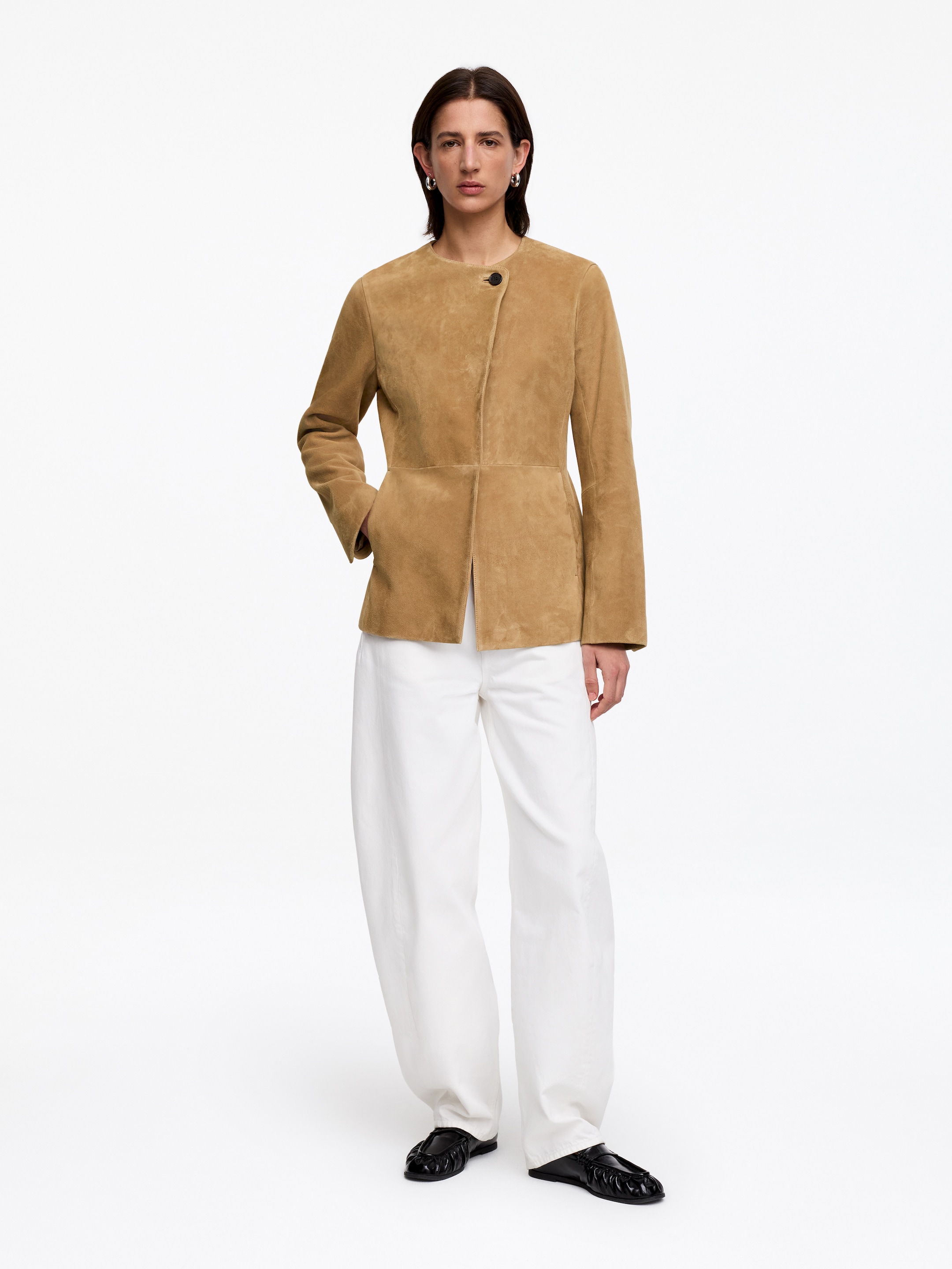Suede Jacket-#A98968-17482