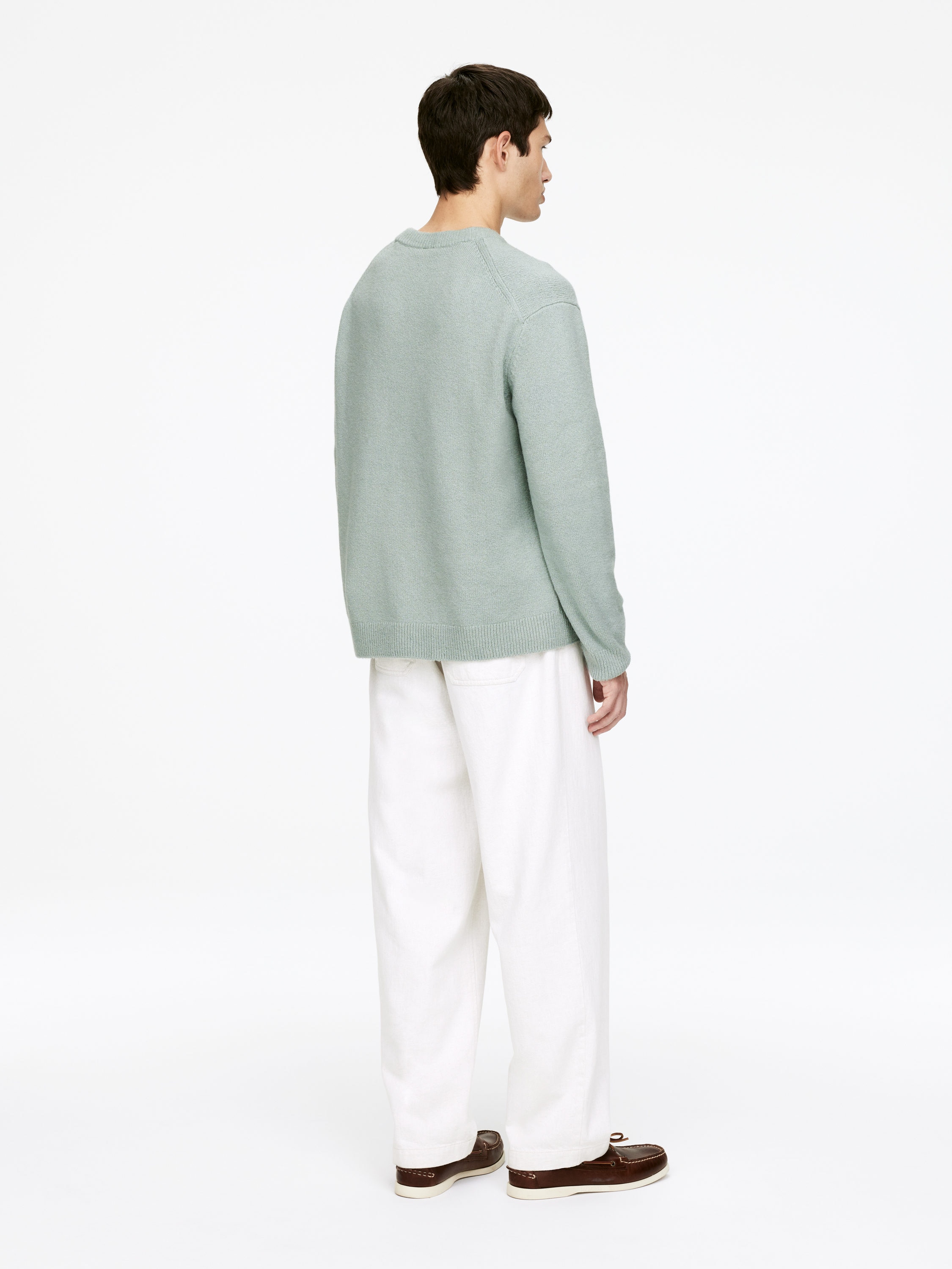 Cotton-Blend Jumper - Dusty Mint - Loose fit - Men - StillMedia/Lookbook - 6