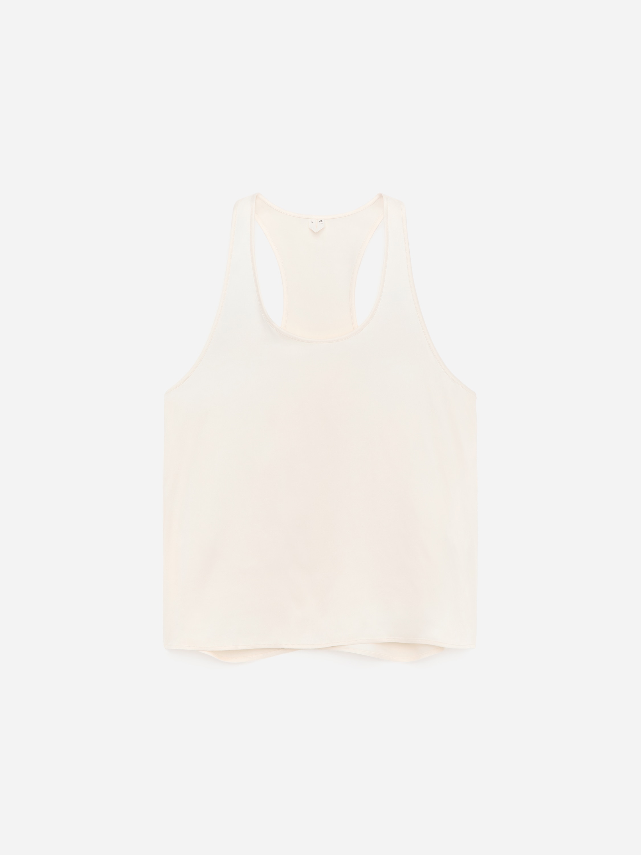 Top deportivo en satén - Blanco roto