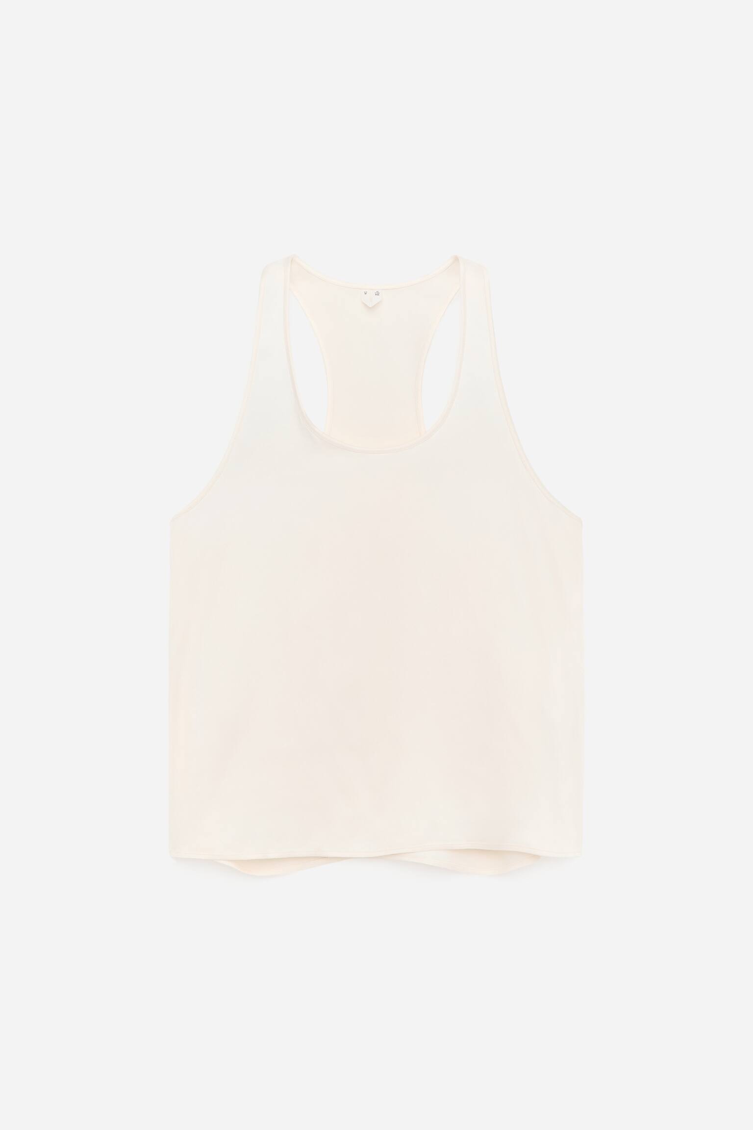 Sportos szatén felső - Törtfehér - 2