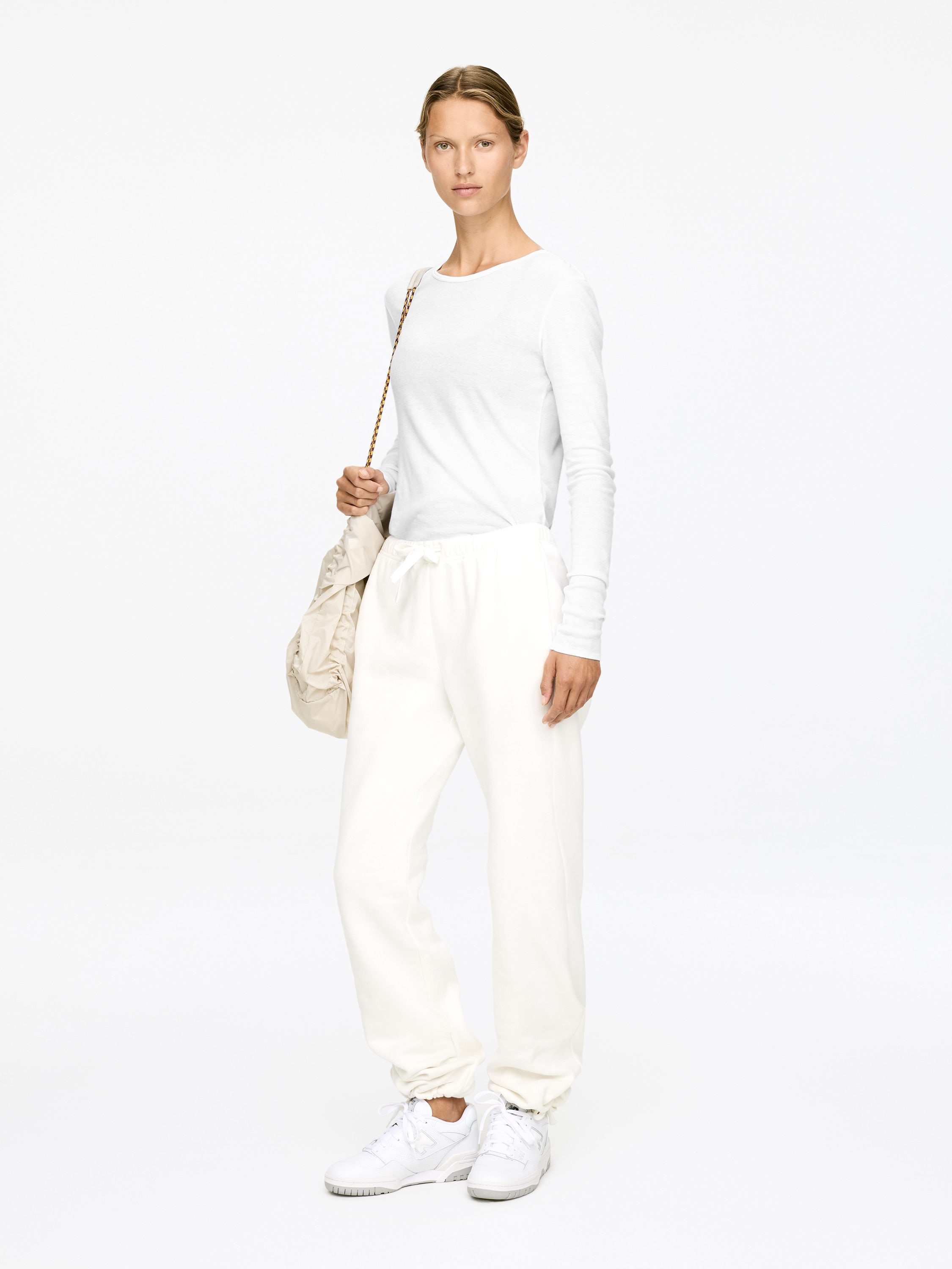 Sheer Cotton Top - White - Slim fit - Women - StillMedia/Lookbook - 4