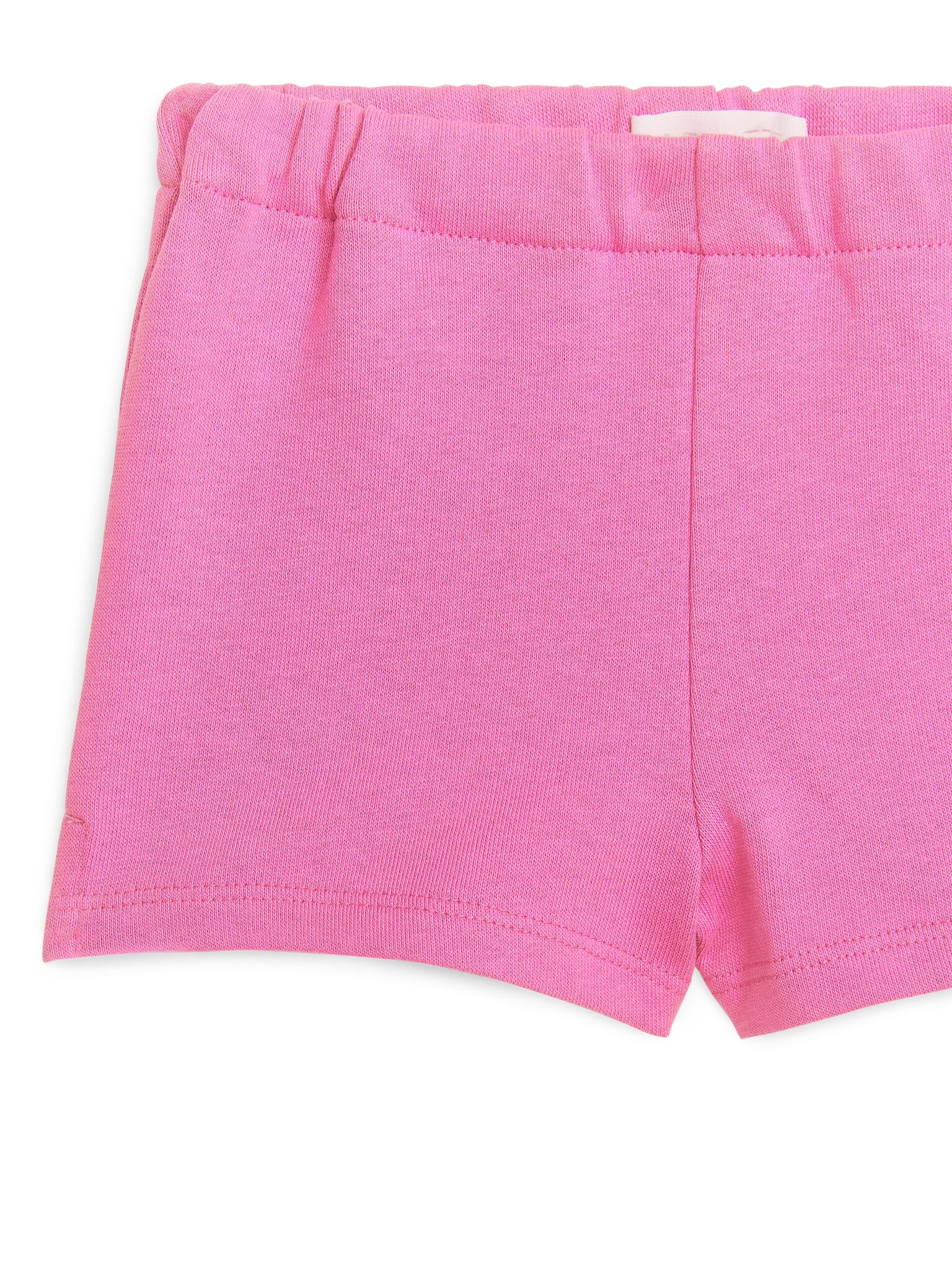 Cotton Terry Shorts - Pink/Khaki Green - 3