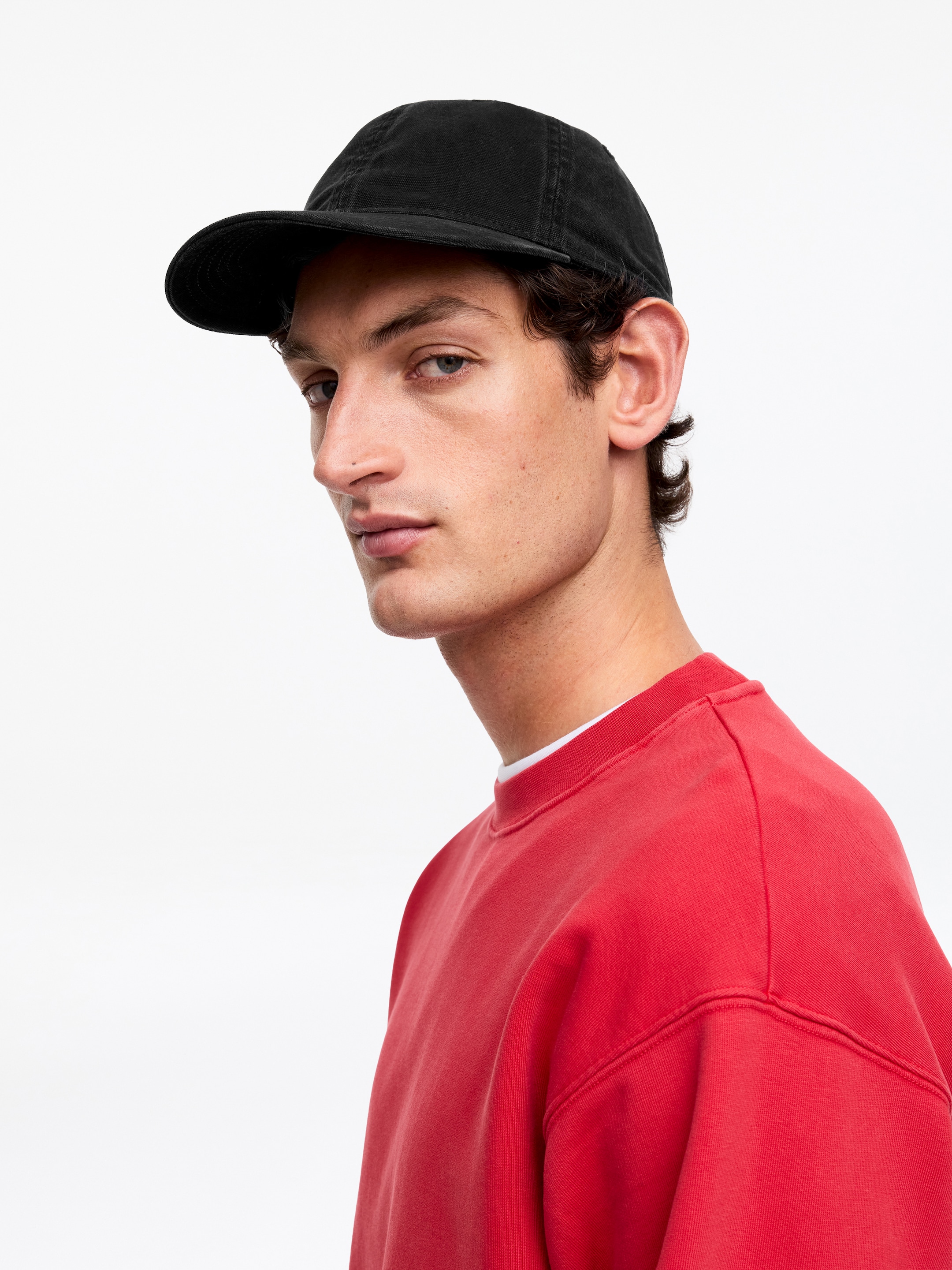 Washed Cotton Canvas Cap - Black - Men - StillMedia/Lookbook - 4