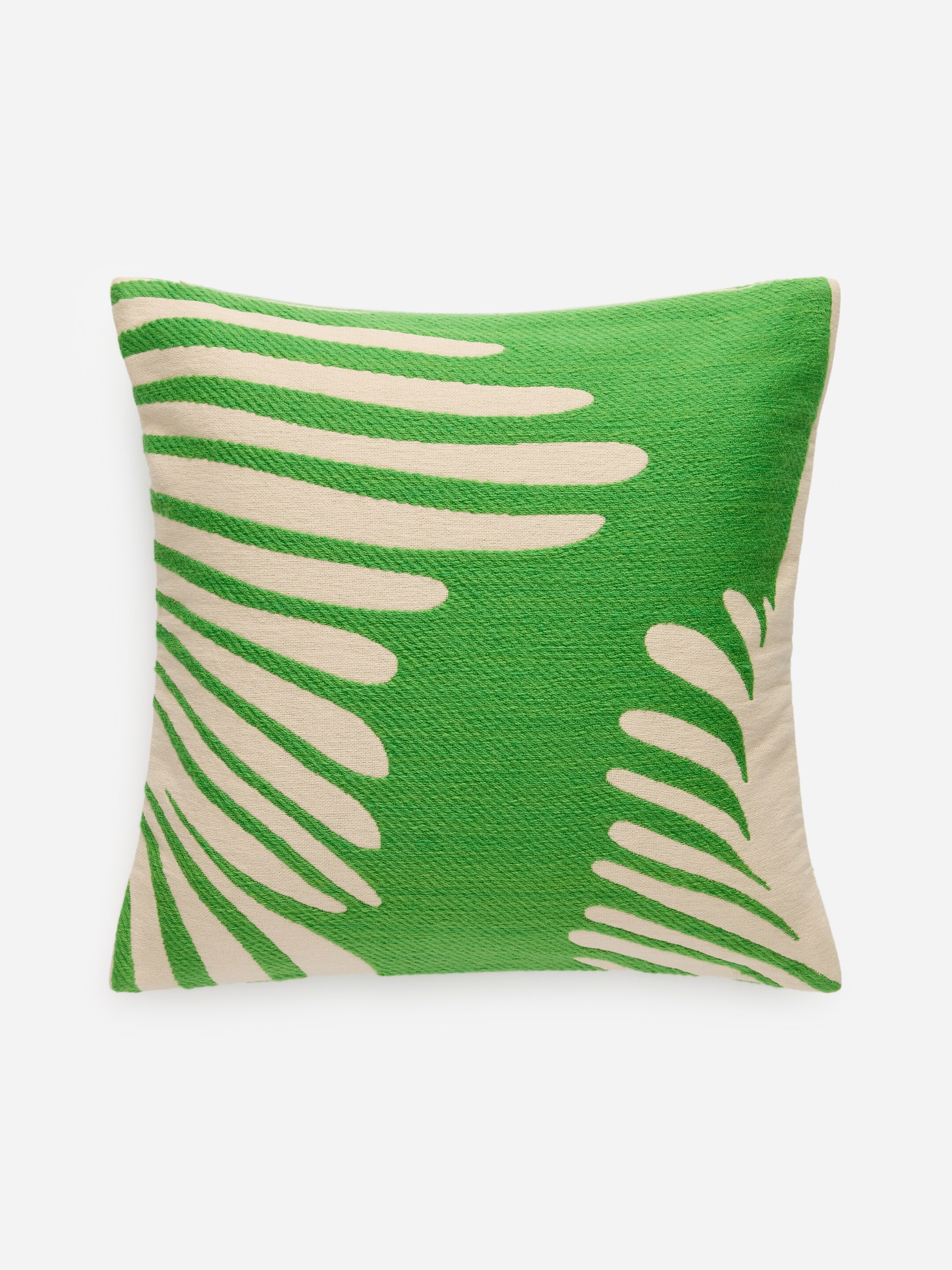 Zobrazit větší obrázek: Povlak na polštář z bavlny a vlny 50 x 50 cm - Zelená/Off White | H&M CZ 2