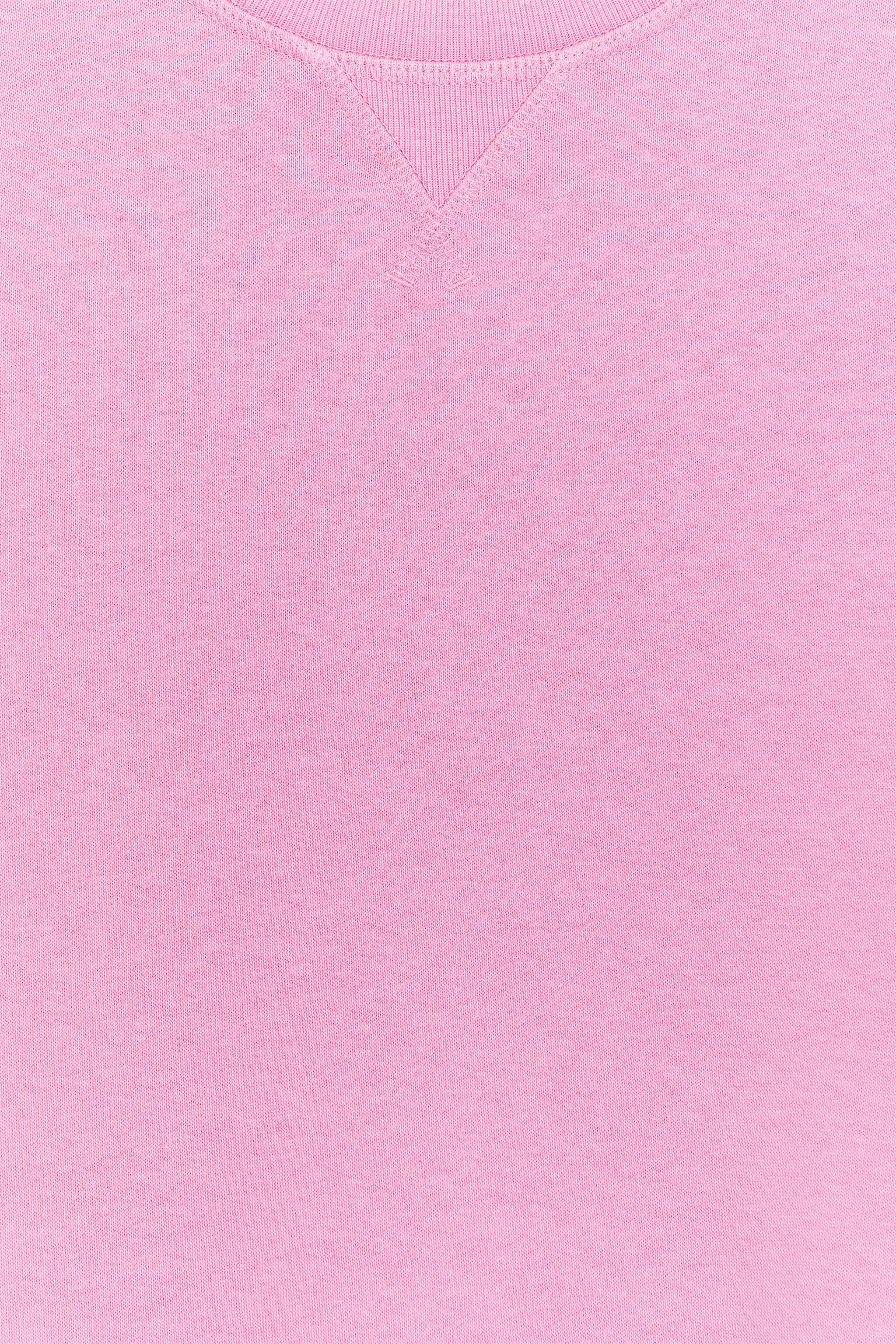 French Terry Sweatshirt - Rosa/Lila/Vinröd/Mörkblå/Lilarosa/Orange/Himmelsblå/Röd/Gråmelerad/Mörkgrön/Grön/Mörkrosa - 3