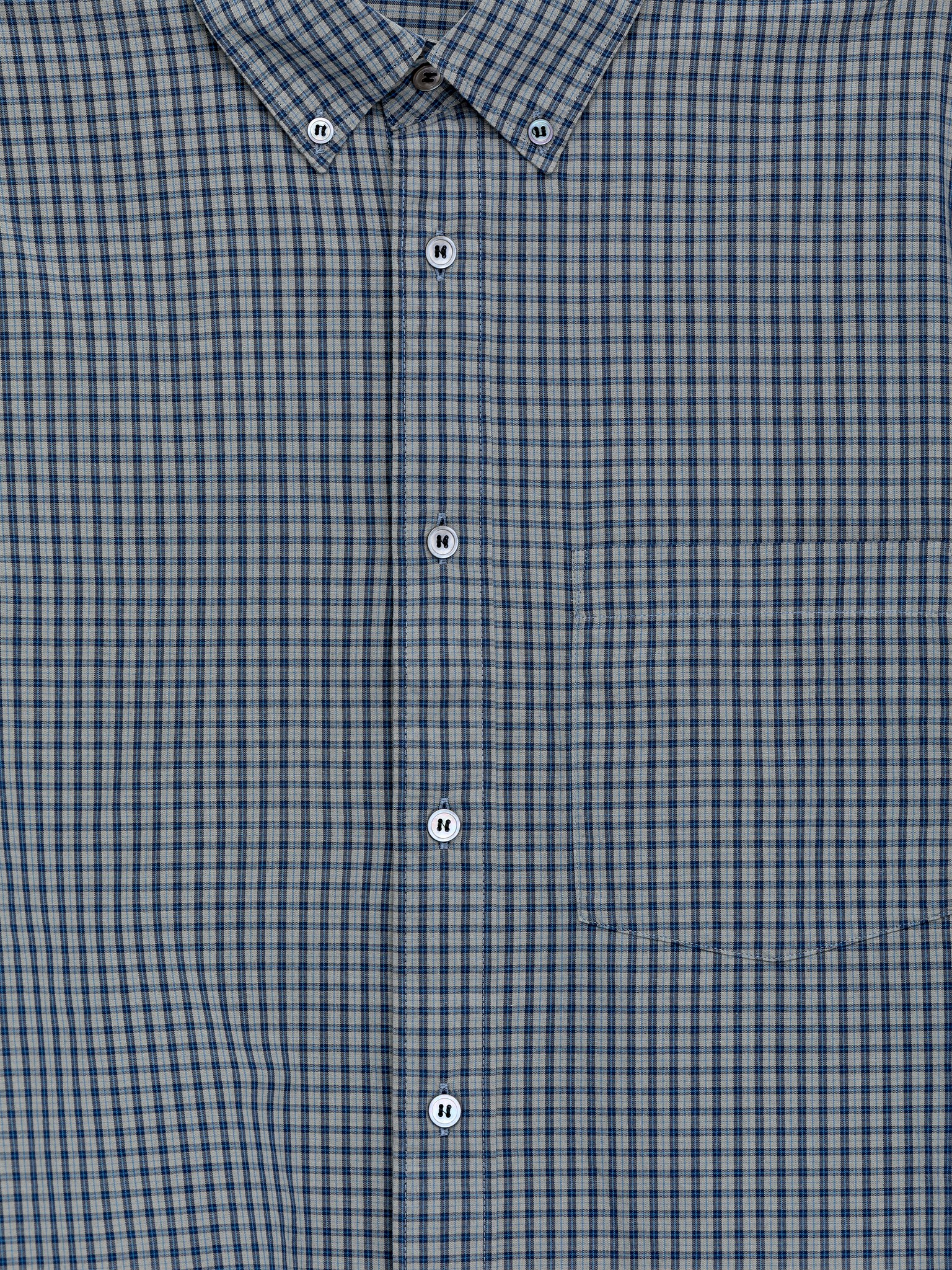 Relaxed Cotton Shirt - Dove Blue - 2