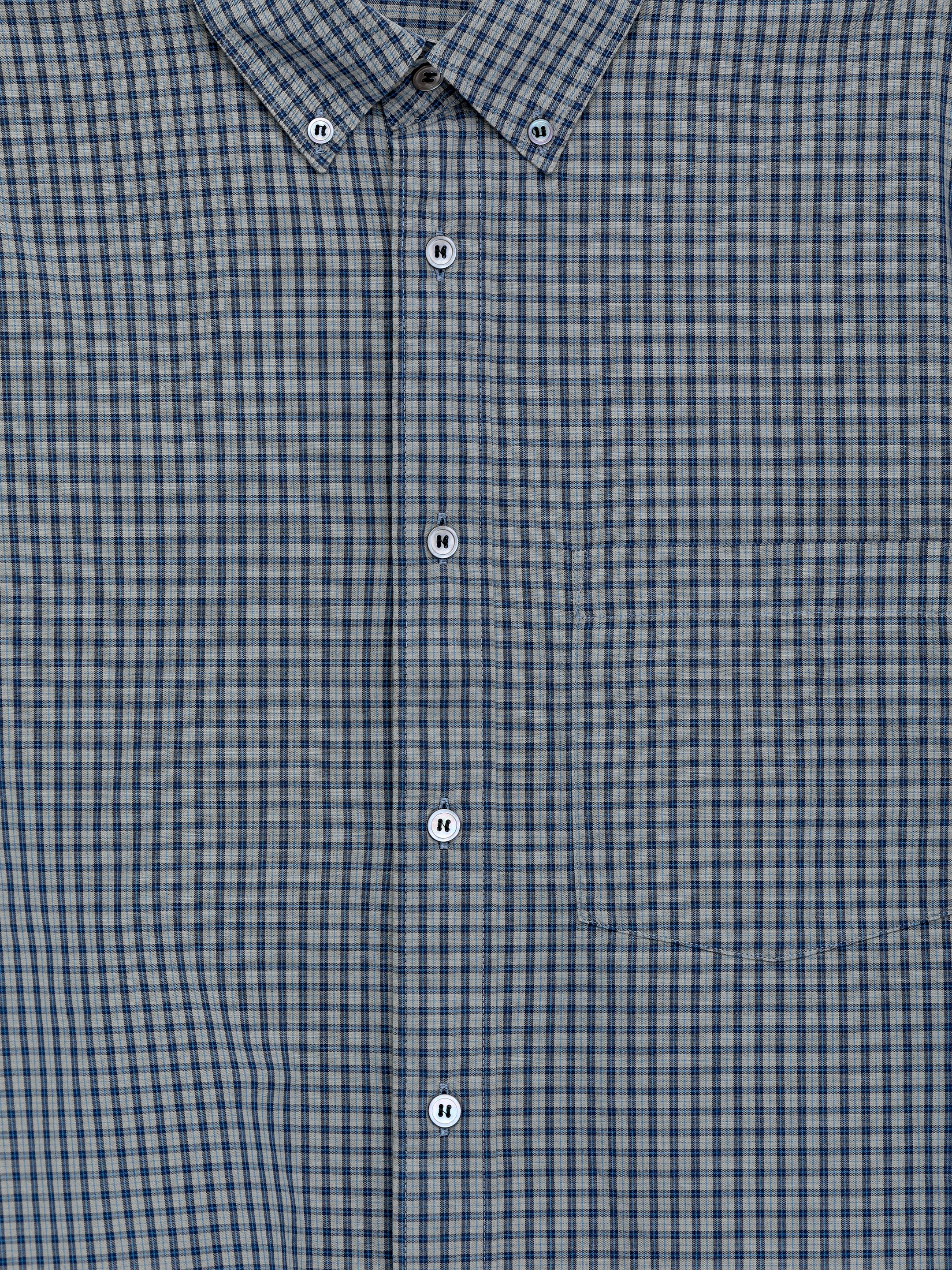 Lockeres Baumwollhemd - Taubenblau - Regular Fit - men - StillMedia/DescriptiveDetail - 2