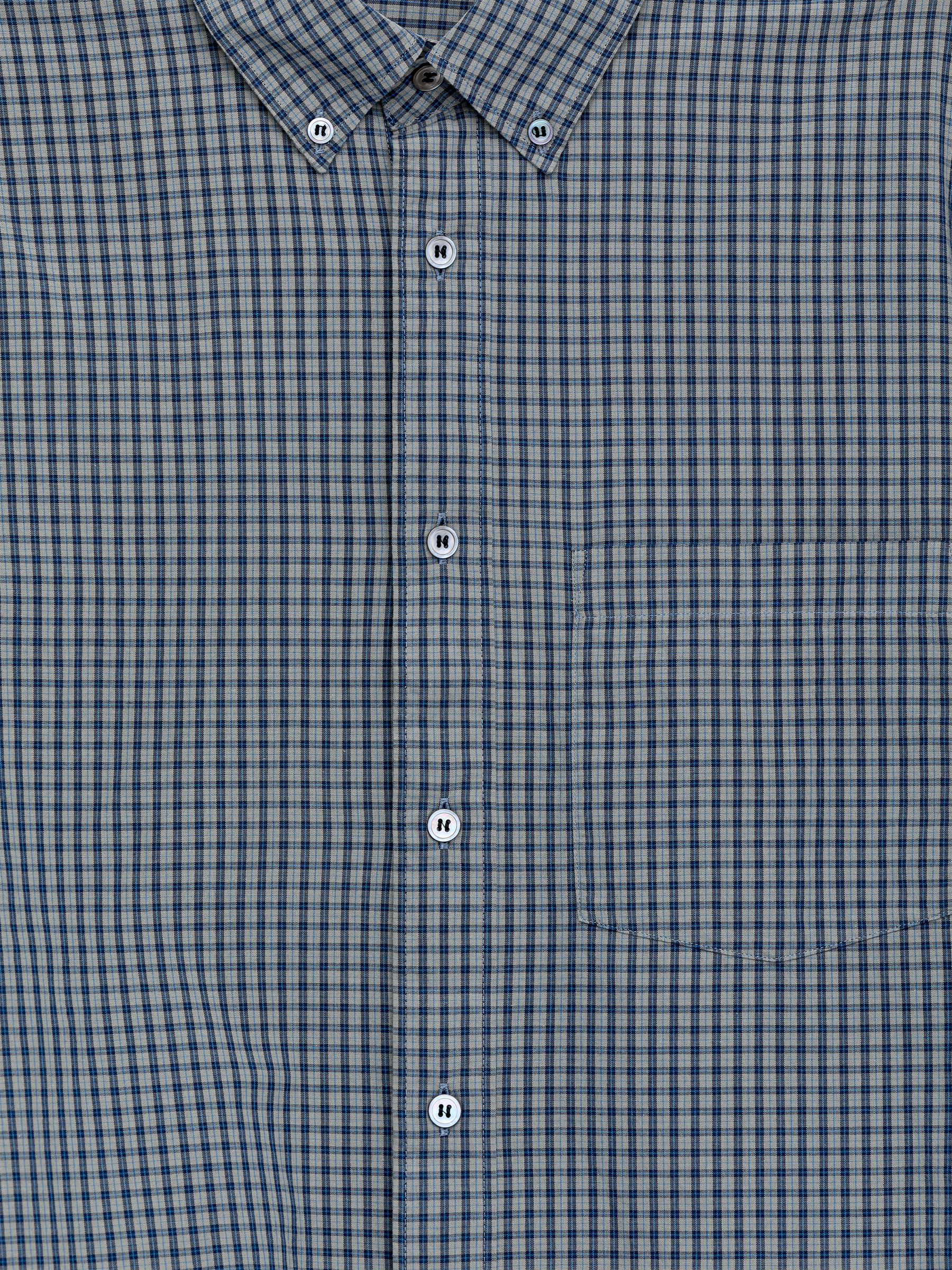 Relaxed Cotton Shirt - Dove Blue - Regular fit - men - StillMedia/DescriptiveDetail - 2