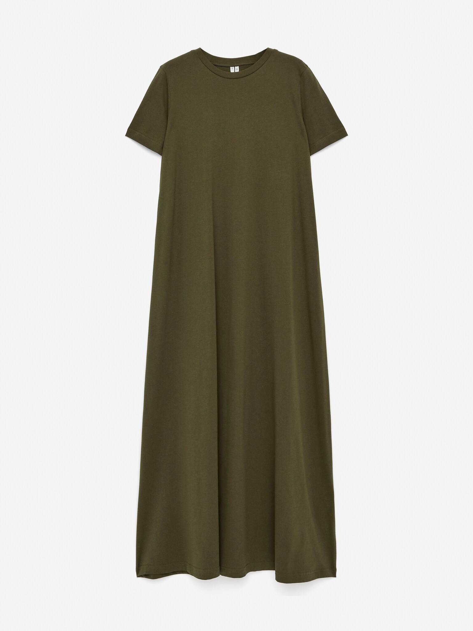 Maxi abito T-shirt - Verde kaki/Blu