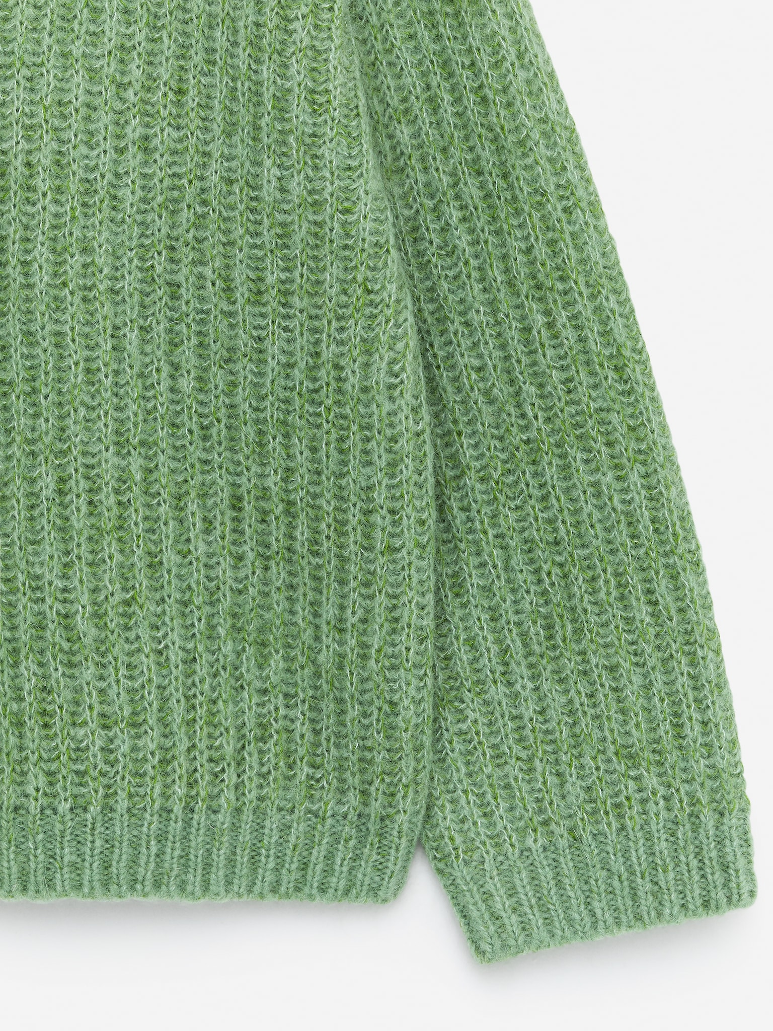 Pullover aus Wolle und Mohair - Grün/Rosa - 2