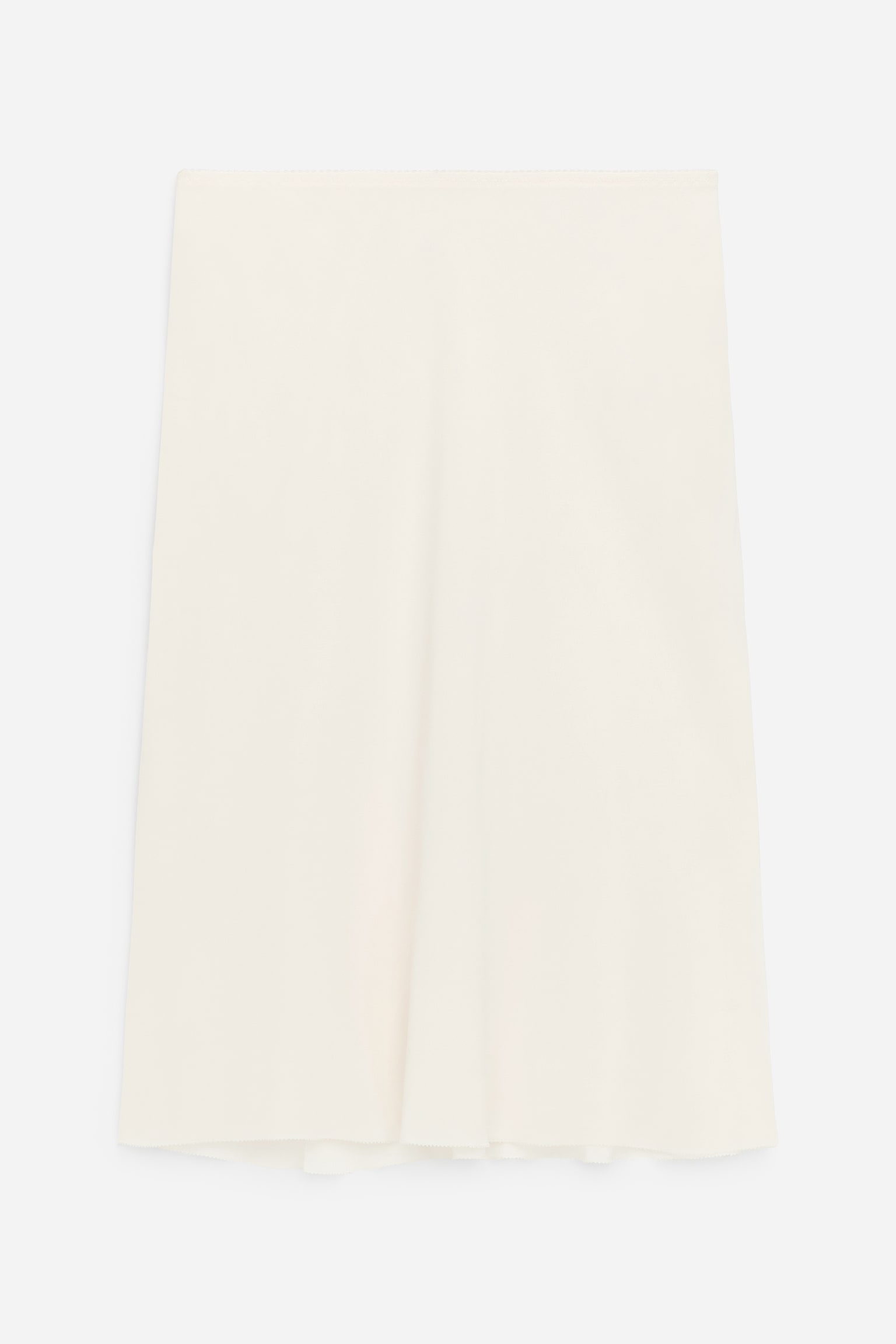 Midirock aus Chiffon - Cremeweiß/Schwarz - 2