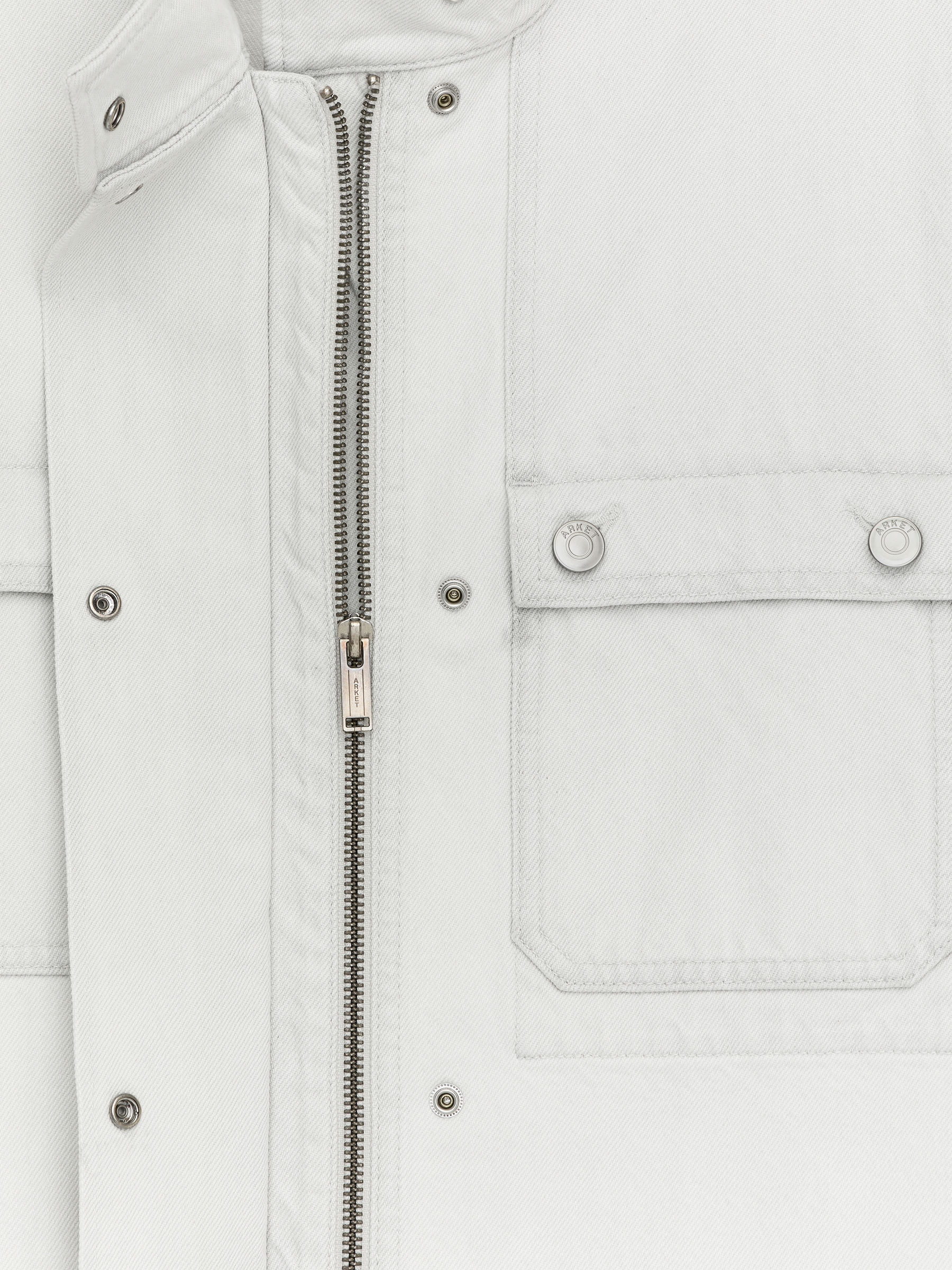 Veste à col montant - Blanc cassé - Relaxed fit - Femme - StillMedia/DescriptiveDetail - 1