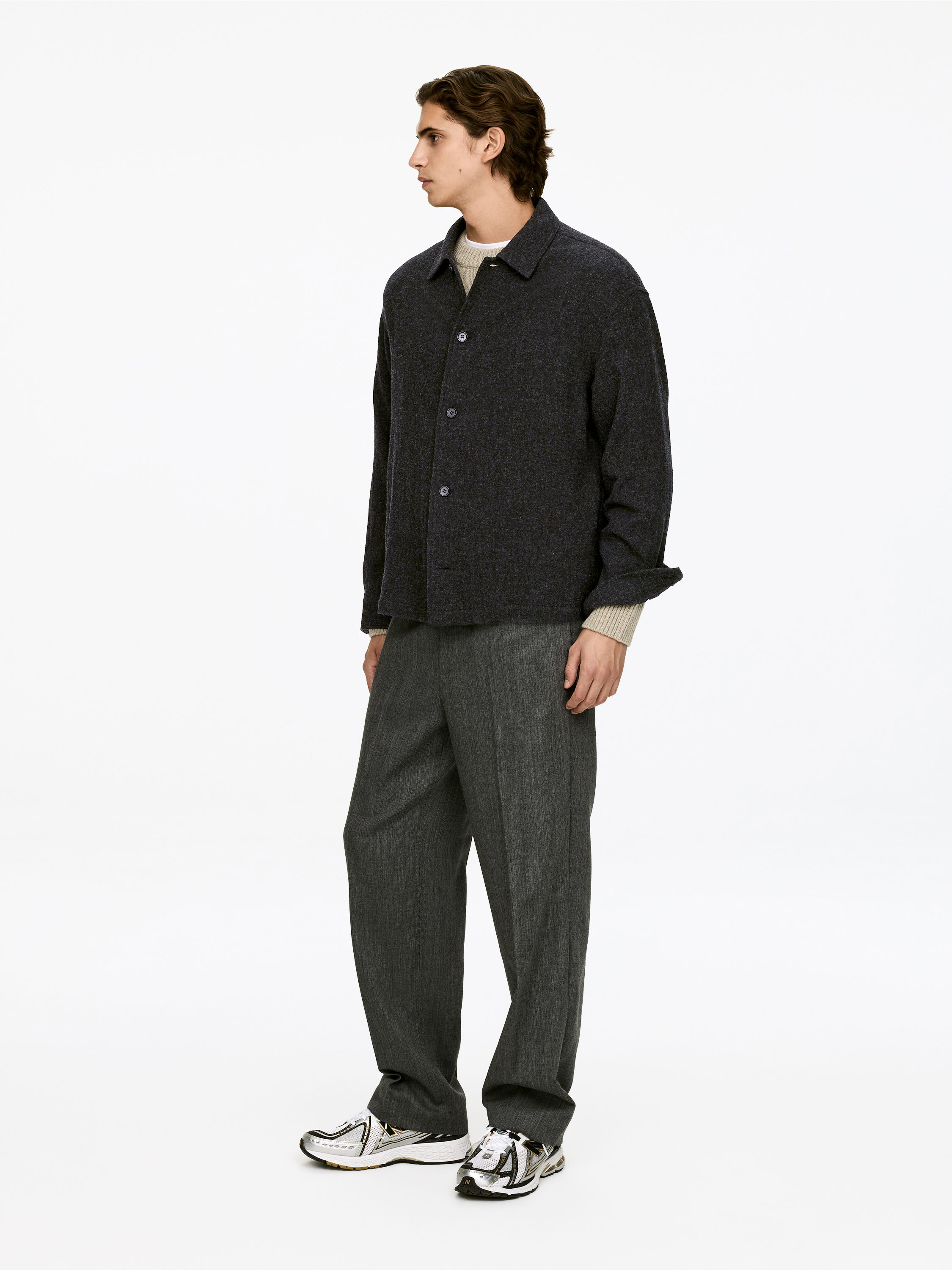 Relaxed Overshirt - Dark Grey - Relaxed fit - Men - StillMedia/Lookbook - 10