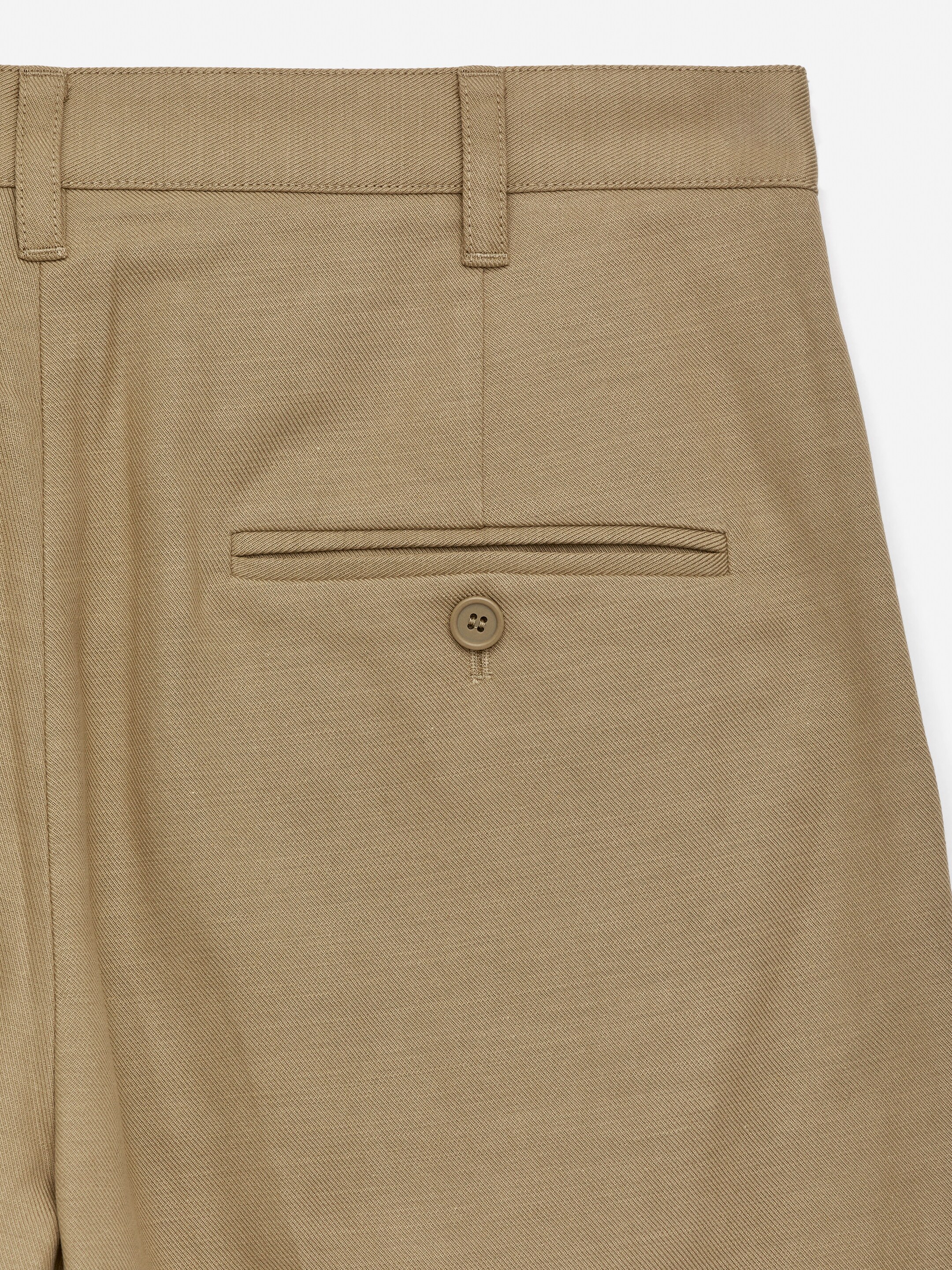 View larger image: Tailored Cotton Trousers - Beige - Men | H&M GB 6