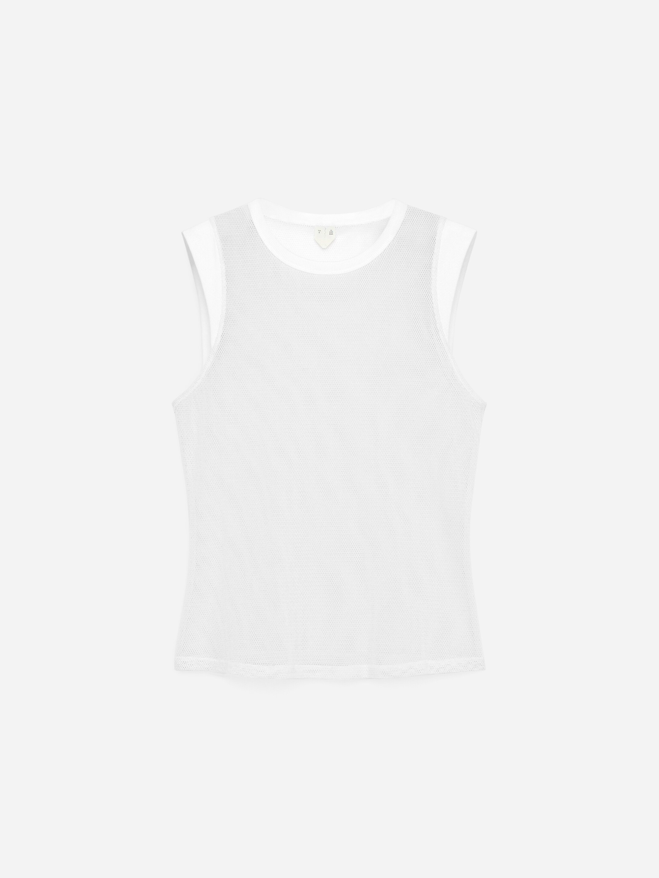 Mesh Tank Top - White - Regular fit - Women - StillMedia/DescriptiveStillLife - 1
