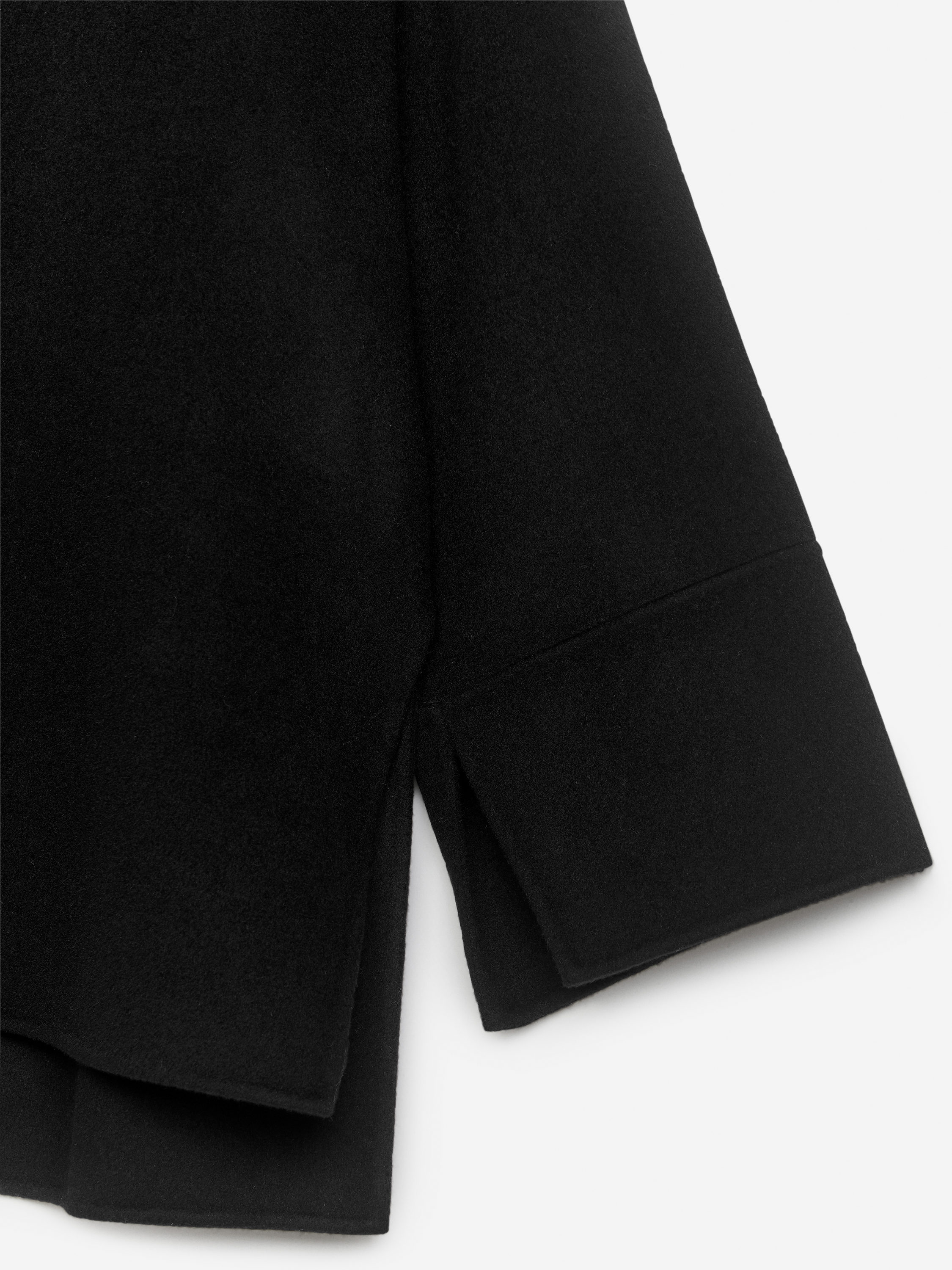 Double-Face Wool Overshirt - Black - Oversized - Women - StillMedia/DescriptiveDetail - 2