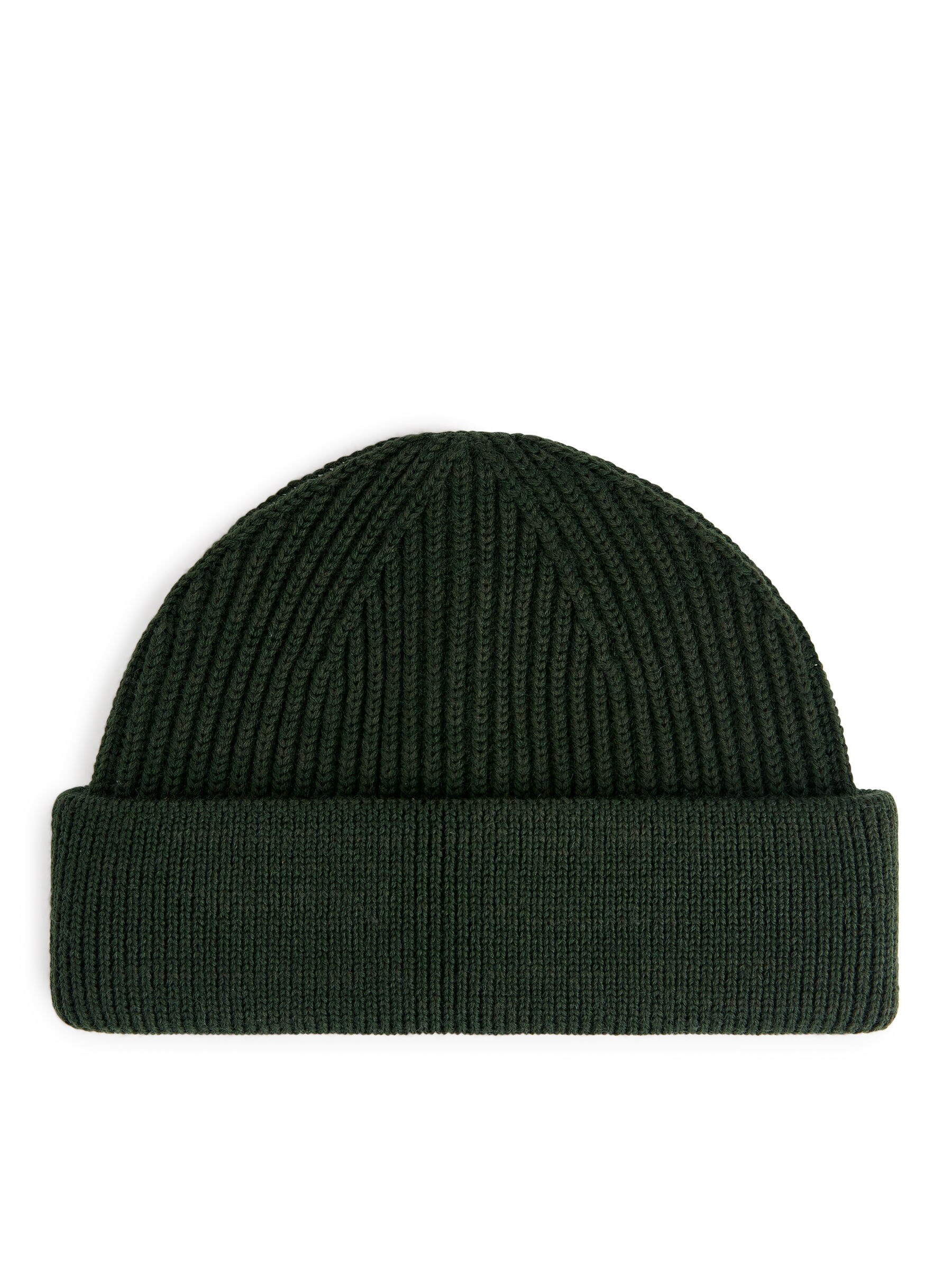 Gerippte Beanie aus Wollmischung - Dunkelgrün - Herren - StillMedia/DescriptiveStillLife - 1