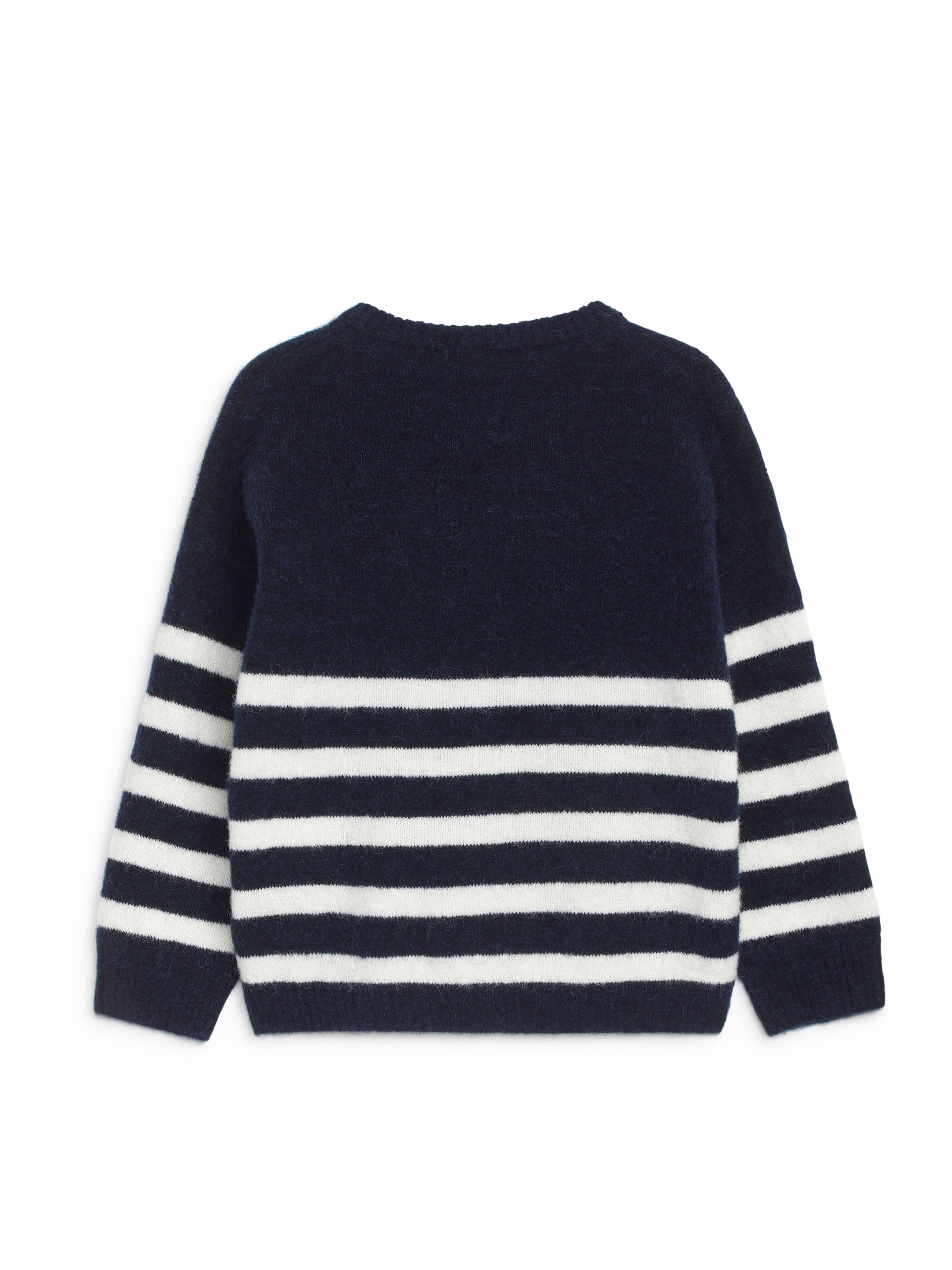 View larger image: Alpaca-Wool Blend Jumper - Dark Blue/White - Kids | H&M GB 2