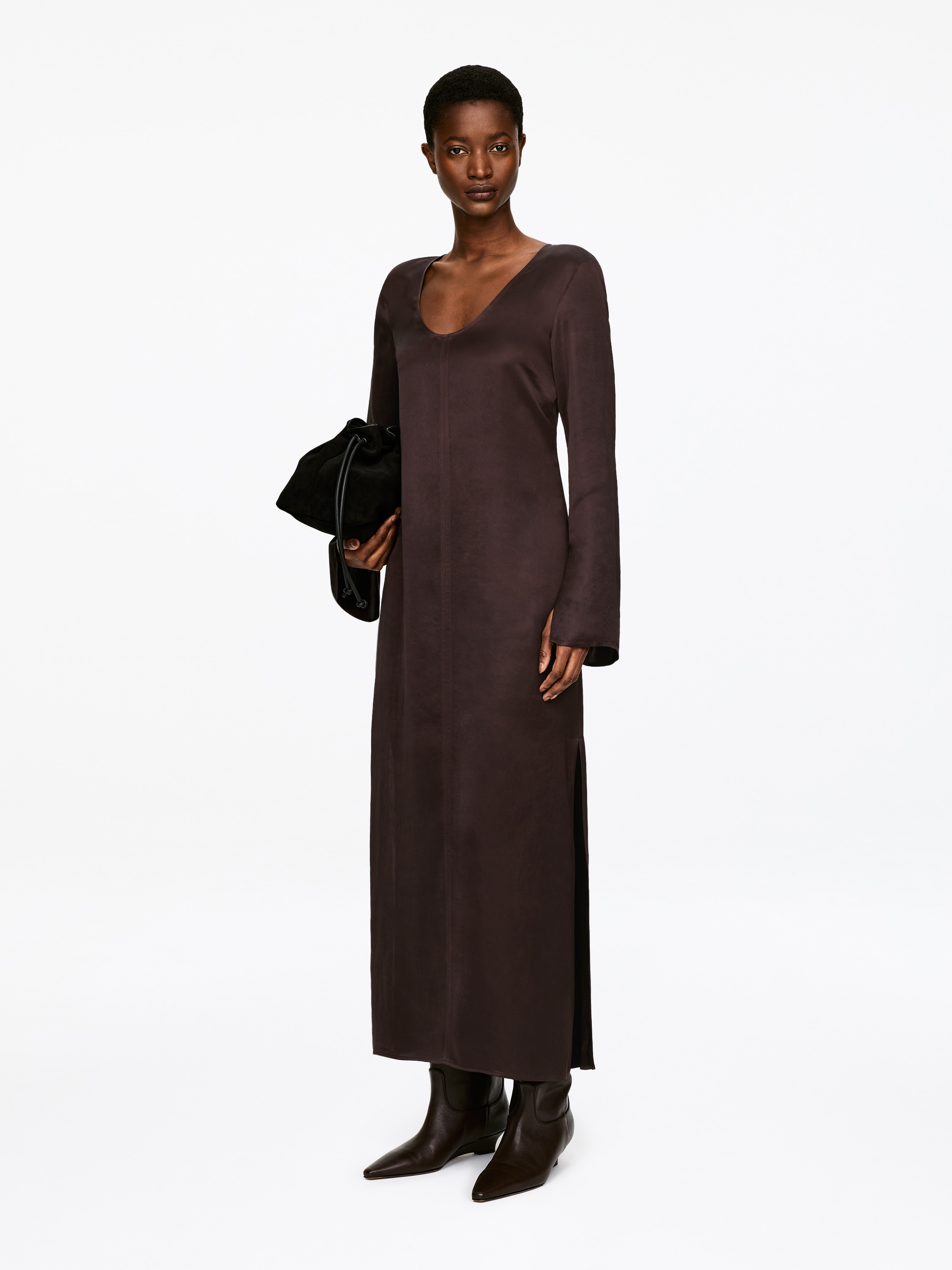 H&m Maxi Dress Long Sleeve TWINSET Milano H&m Maxi Dress Long Sleeve TWINSET Milano