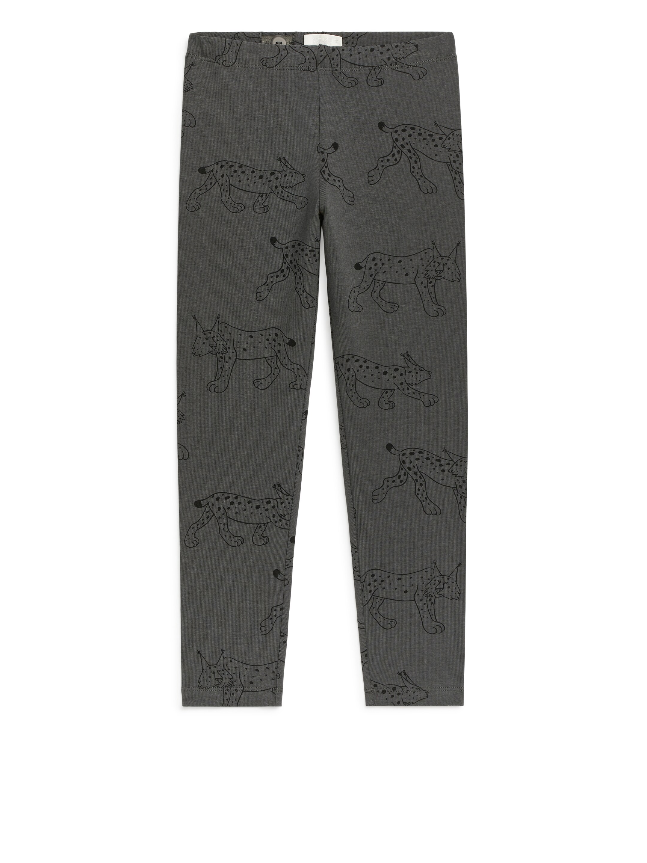 Zobacz większy obraz: Dżersejowe legginsy - Szary/Ryś - Dziecko | H&M PL 1