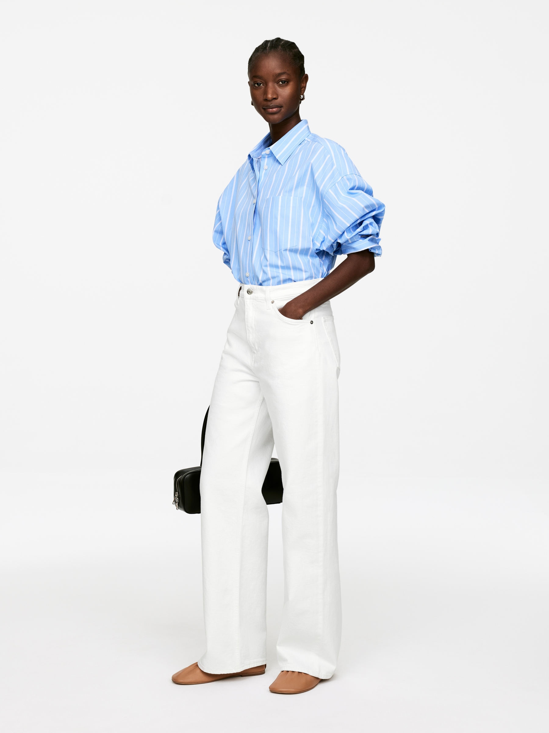 LUPINE Flared Jeans - White - Slim fit - Women - StillMedia/Lookbook - 5