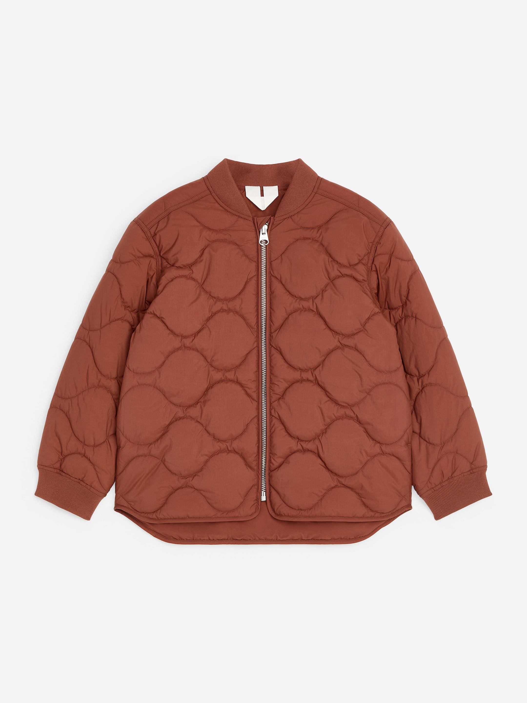 Quilted Lightweight Jacket-Brown-19568