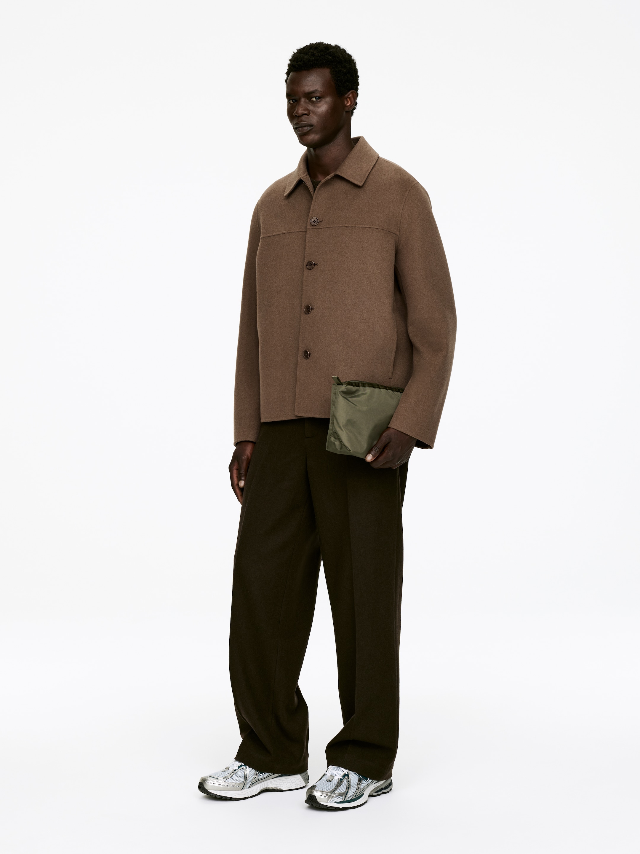Größeres Bild ansehen: Doubleface-Jacke aus Wollmischung - Dunkelbeige - Men | H&M DE 3