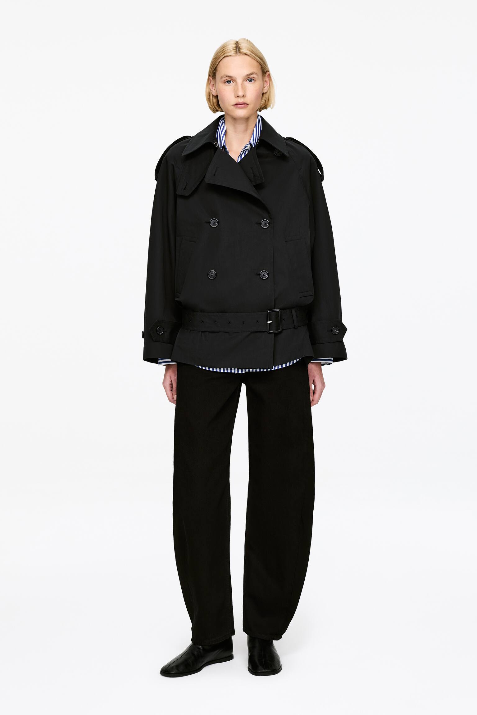 Trench oversize - Noir - 1