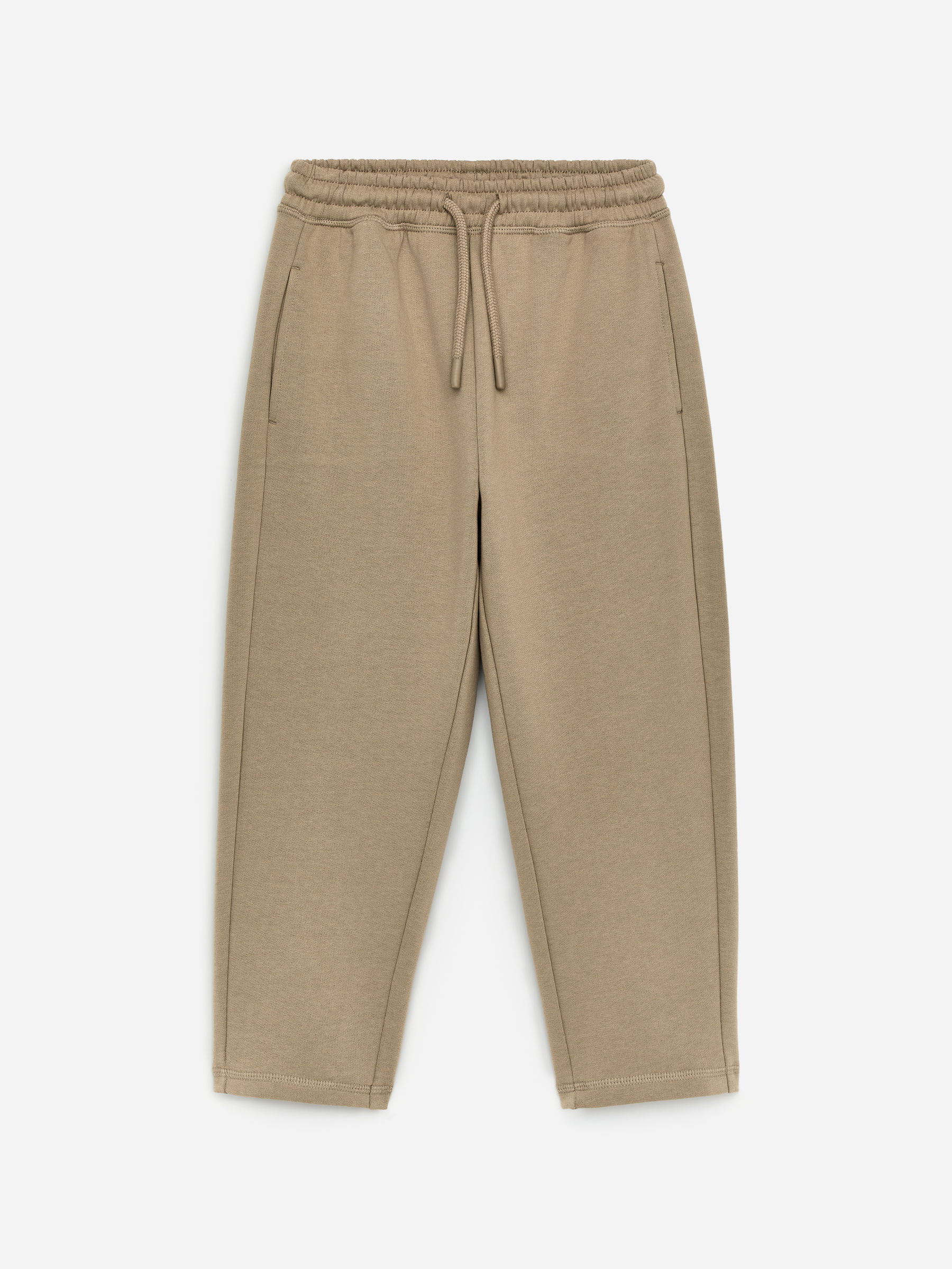 Schmal zulaufende Jogginghose-#91856F-17820